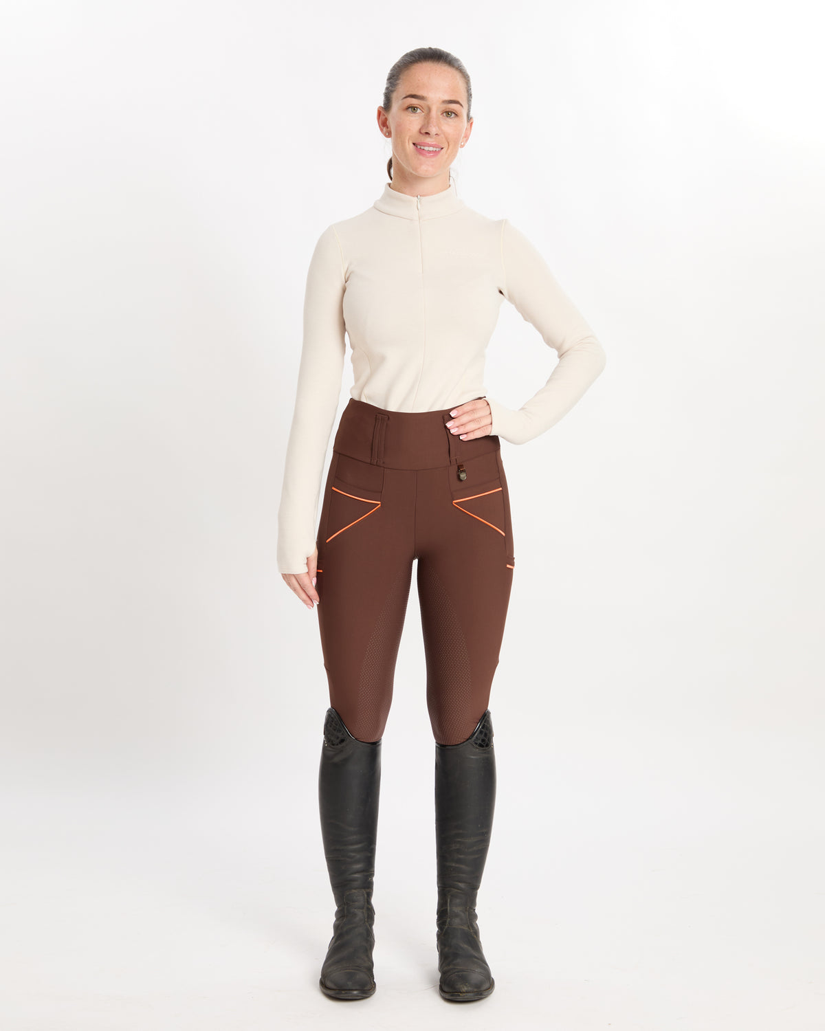 HORZEHOODS® Tabatha Brown Gold Breggings - With Pockets