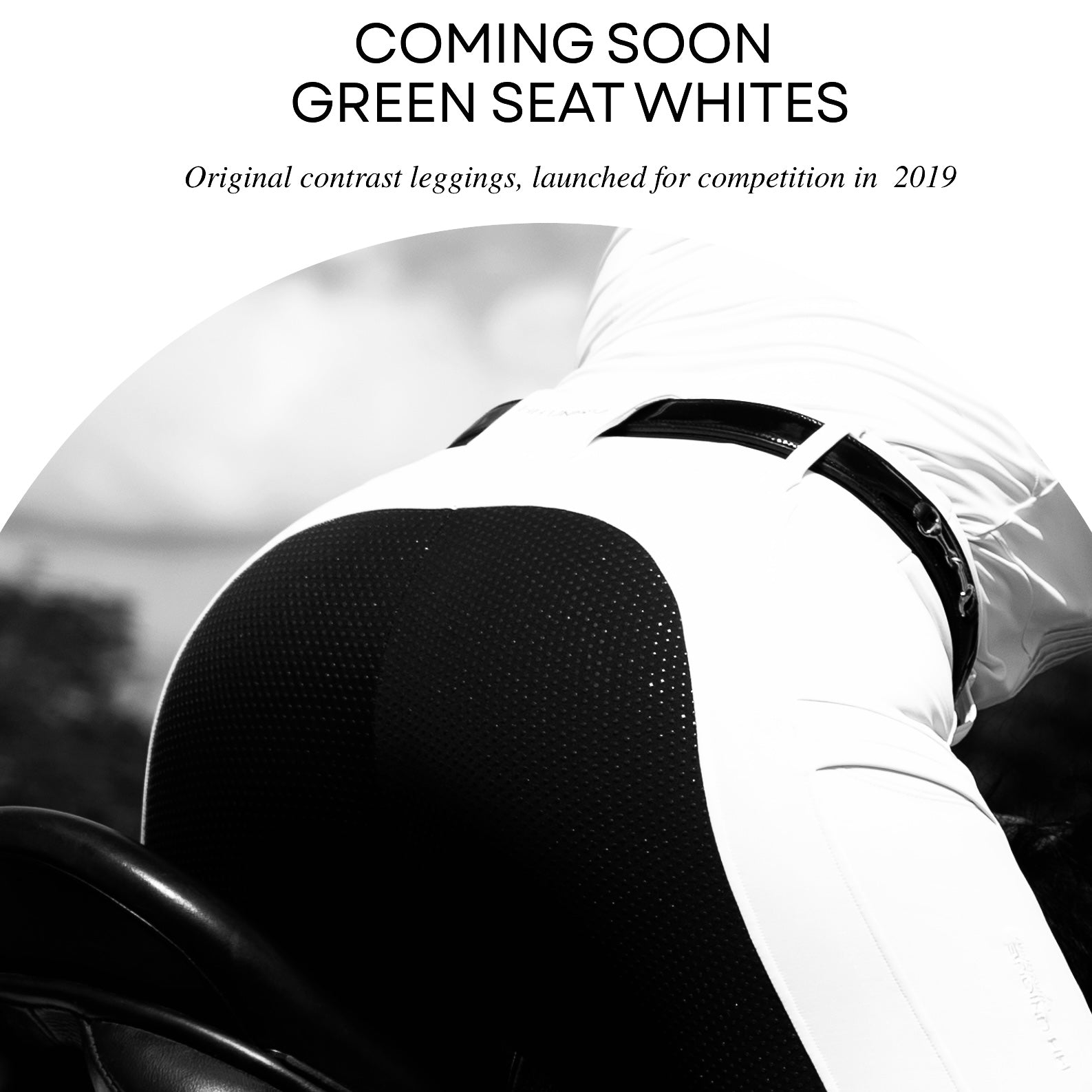 HORZEHOODS® White & Green Competition Leggings | Riding Tights (PREORDER 31/10)