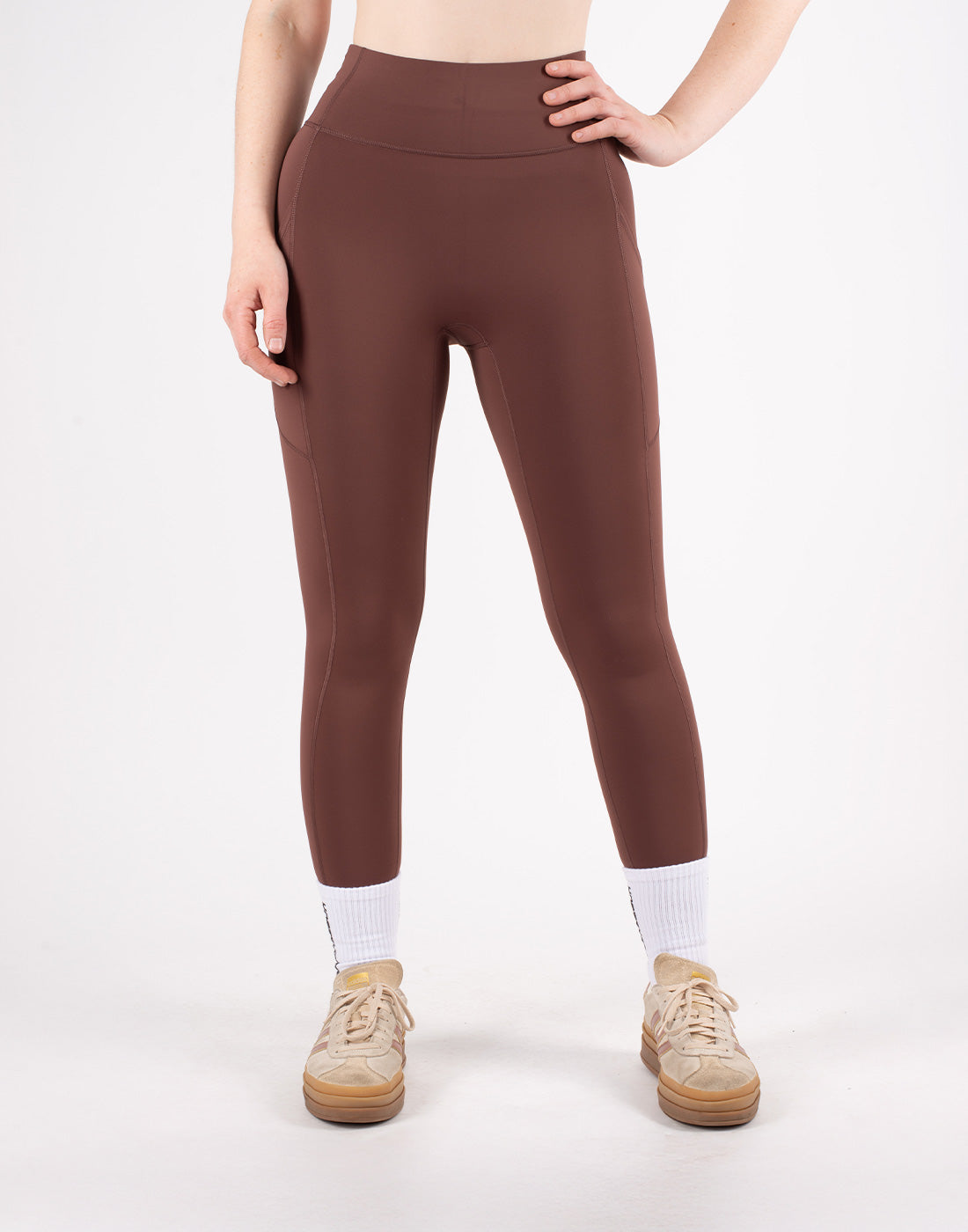 HORZEHOODS® Brown Basicz Range Non Riding Comfort Leggings