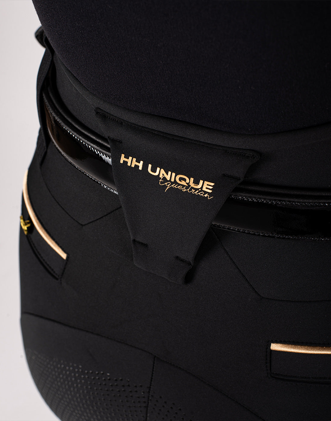 HORZEHOODS® Tabatha Black & Gold Breggings - With Pockets