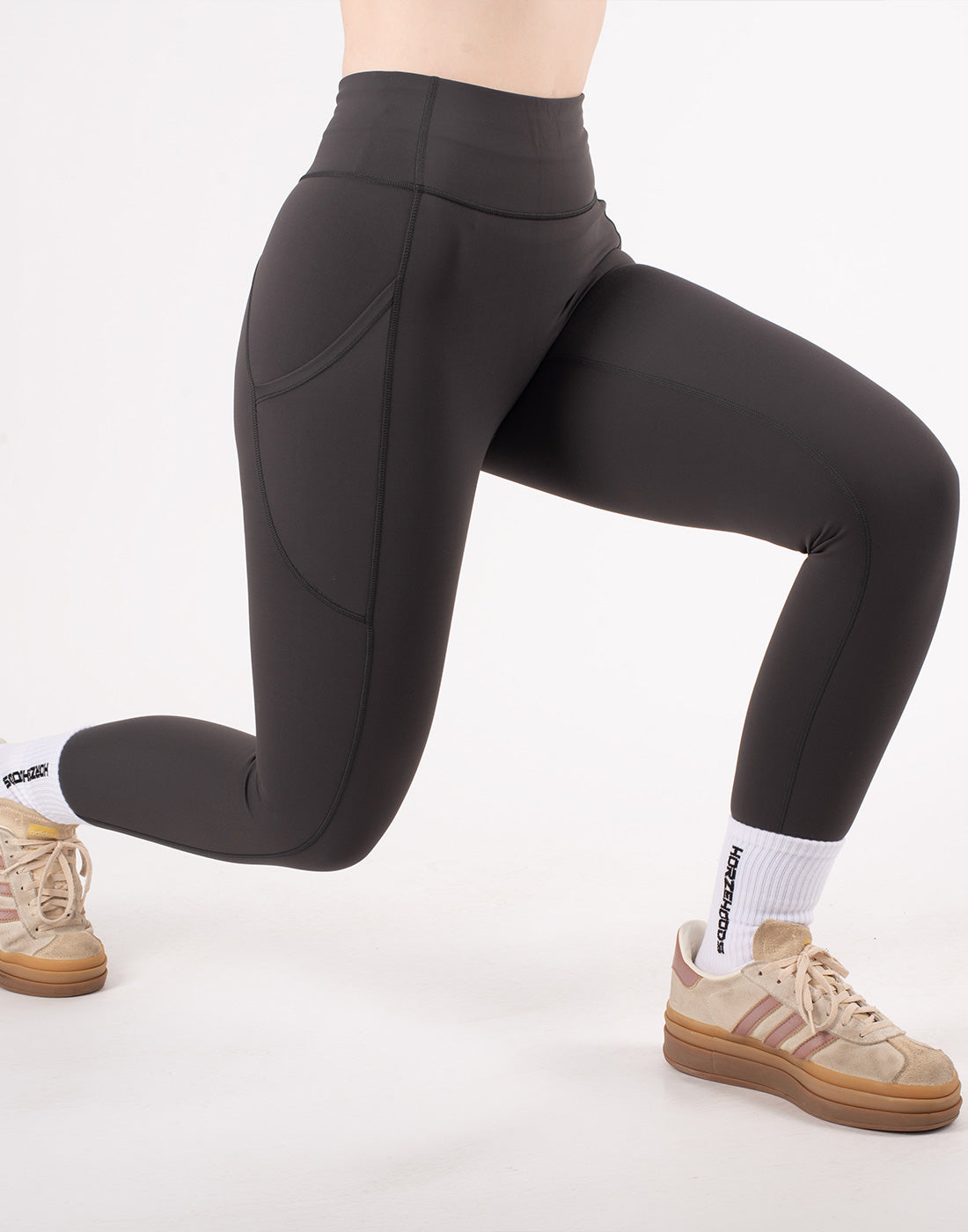 HORZEHOODS® Grey Basicz Range Non Riding Comfort Leggings
