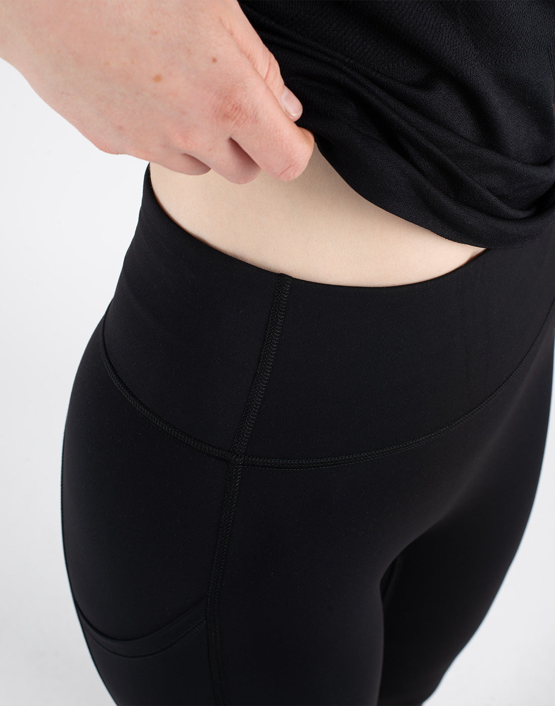 HORZEHOODS® Black Basicz Range Non Riding Comfort Leggings