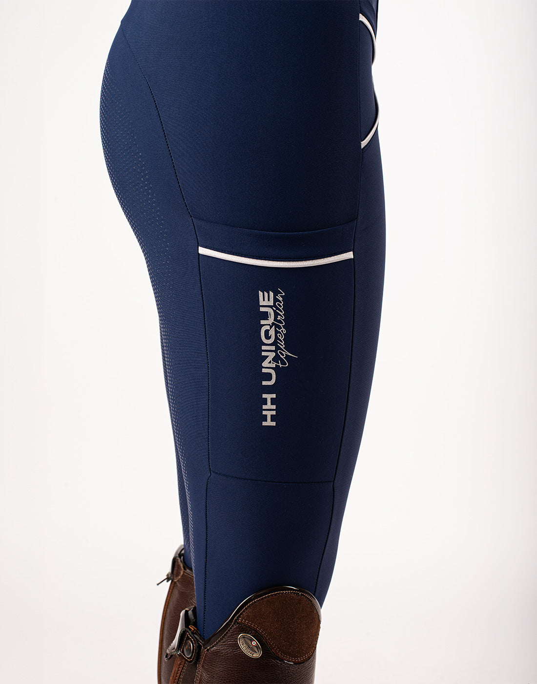 HORZEHOODS® Tabatha Navy & Silver Tech Breggings