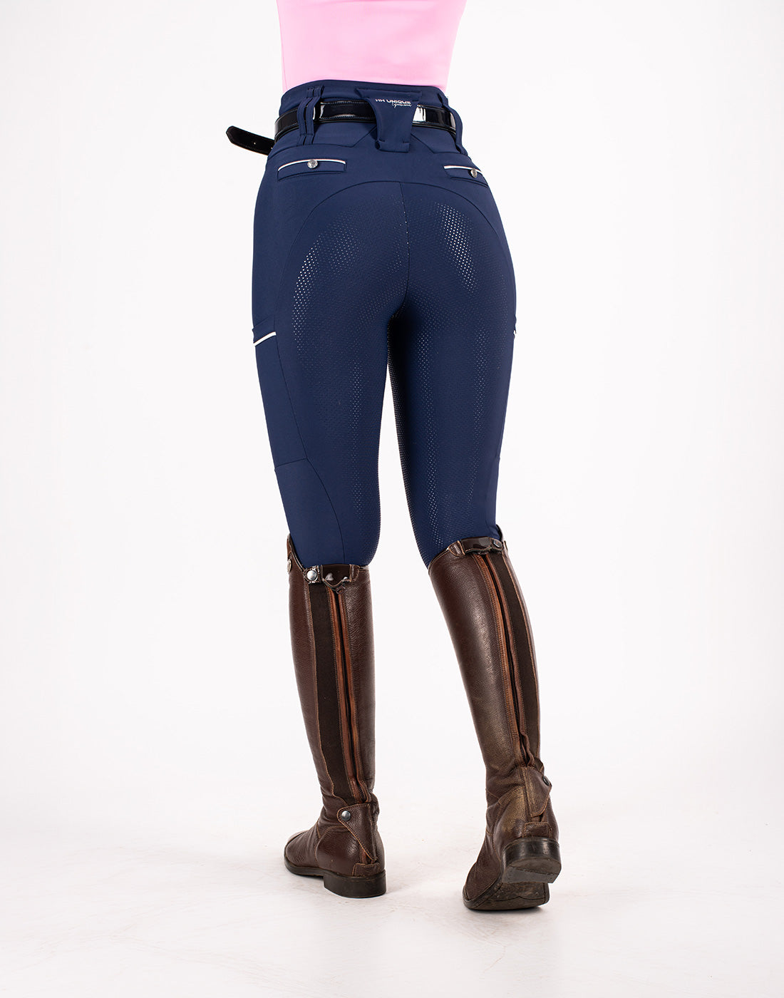 HORZEHOODS® Tabatha Navy & Silver Tech Breggings