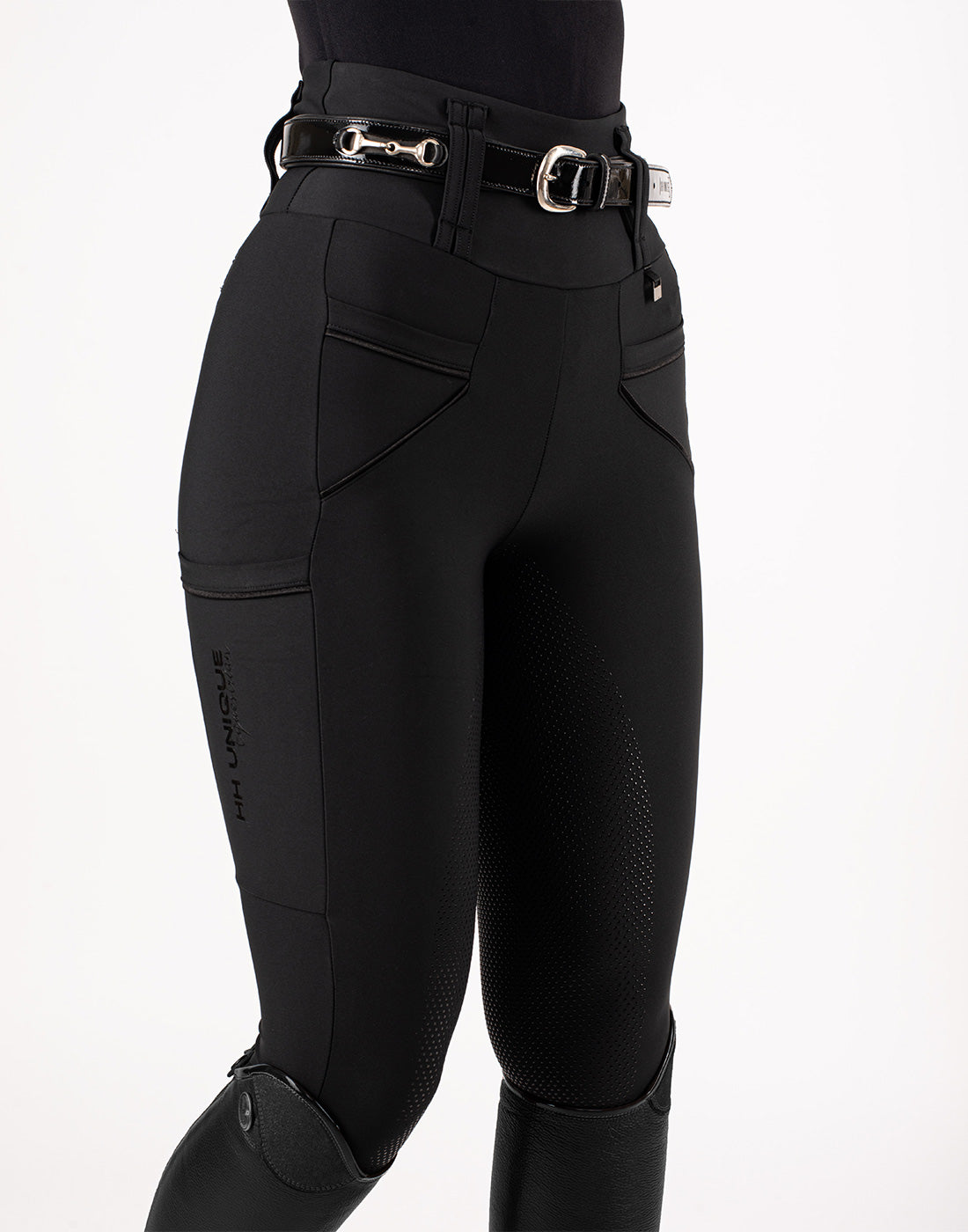 HORZEHOODS® Tabatha All Black Breggings - With Pockets