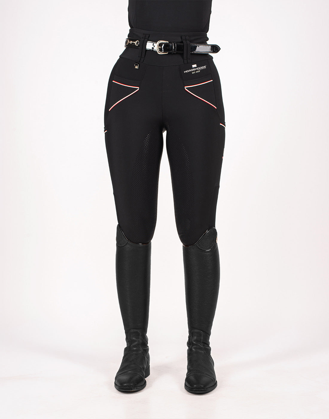HORZEHOODS® Performance Club Black High Waist Breggings