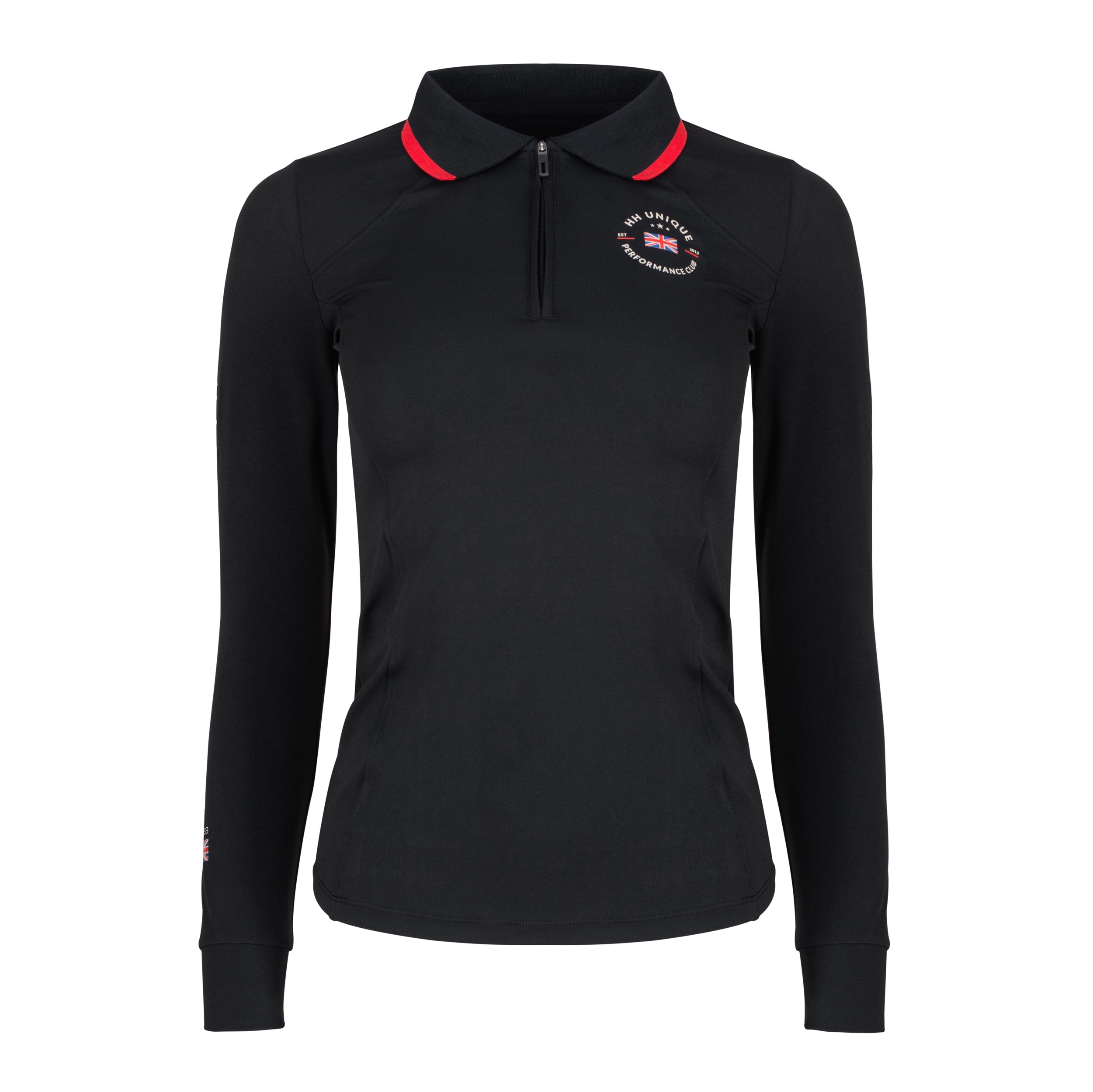 HORZEHOODS® Performance Club Black Long Sleeve Base Layer Top