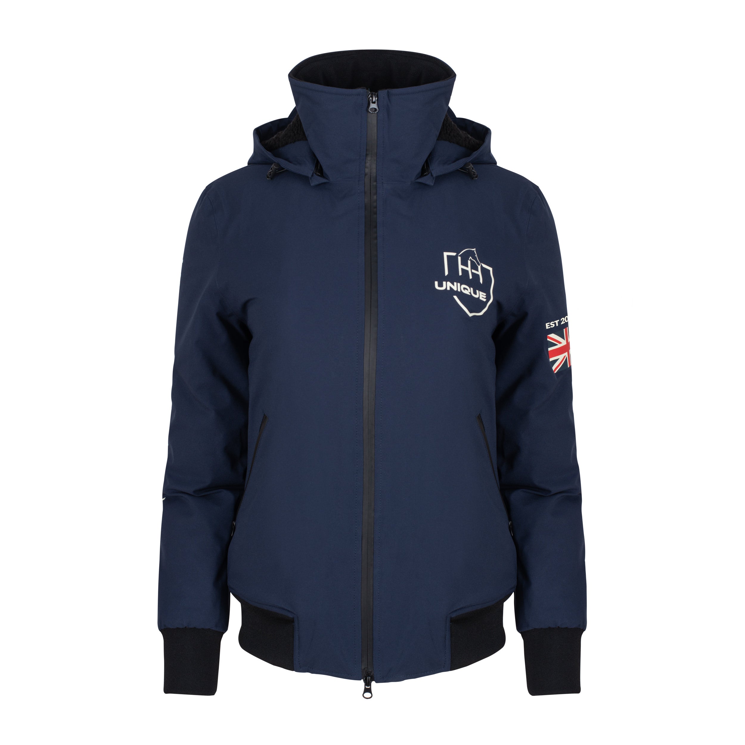 Navy Performance Club Storm-X Waterproof Coat - Equestrian Jacket