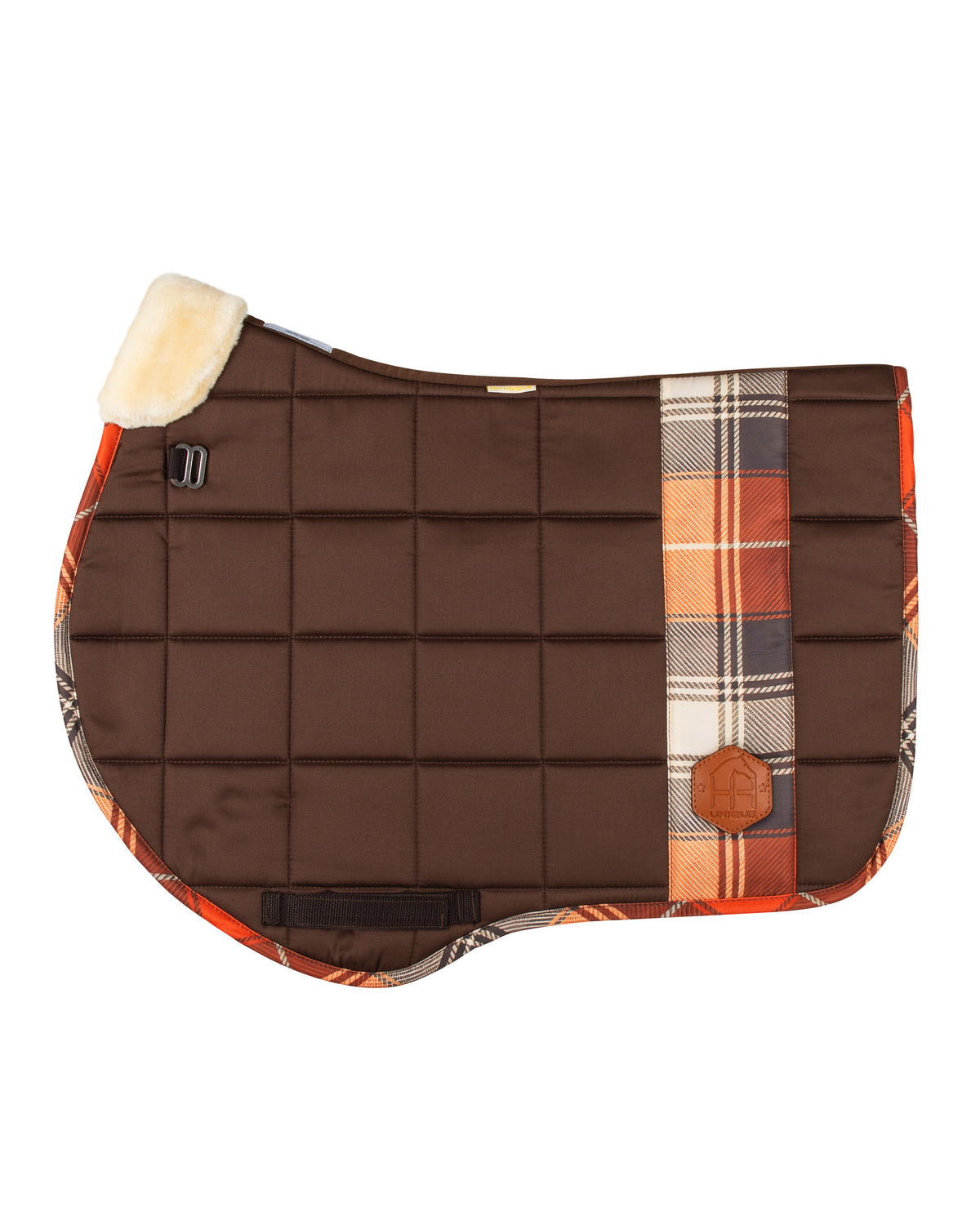 HORZEHOODS® Brown Orange Tartan FlexiTabz Pad GP/Jump