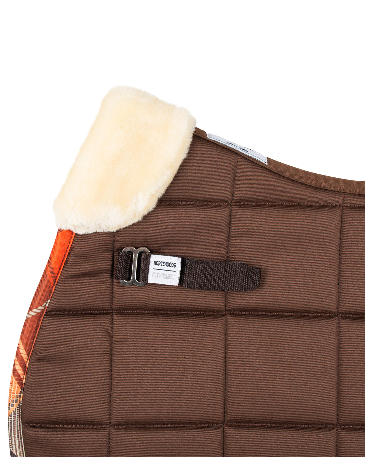 HORZEHOODS® Brown Orange Tartan FlexiTabz Pad GP/Jump