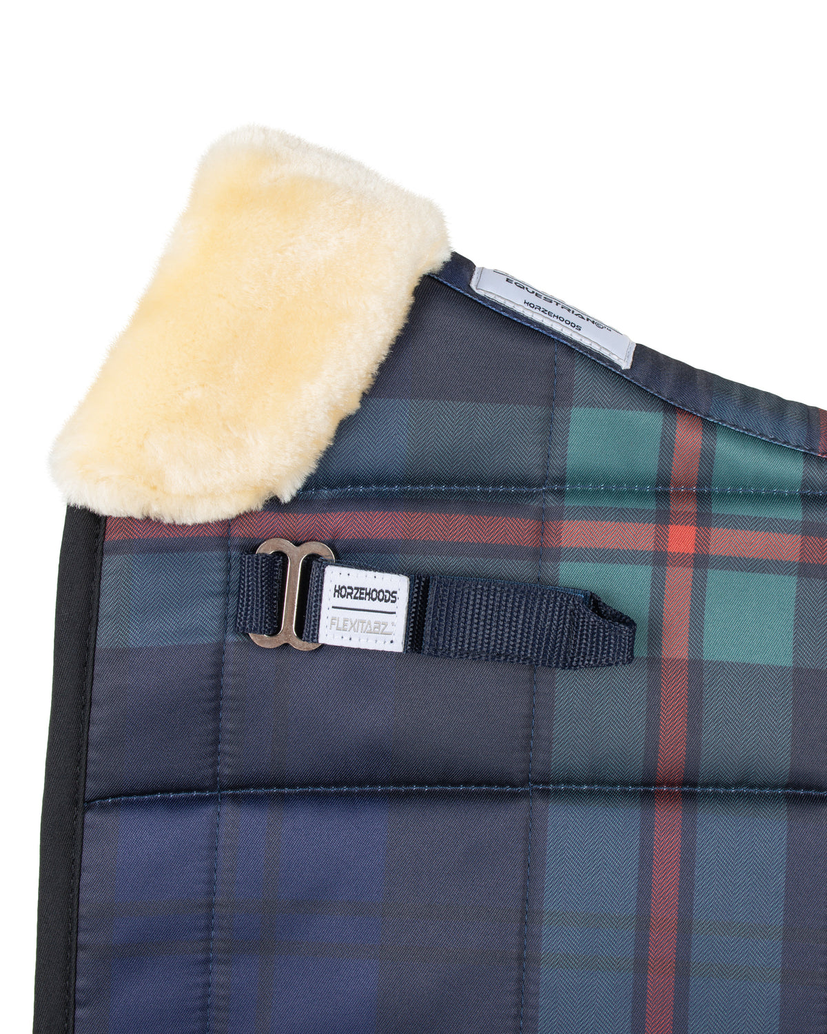 HORZEHOODS® Manor Green Tartan FlexiTabz Dressage Pad