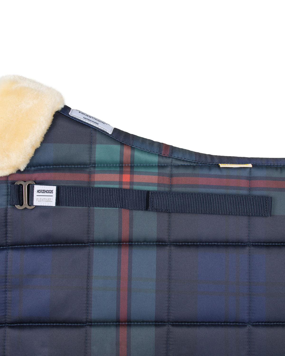 HORZEHOODS® Manor Green Tartan FlexiTabz Dressage Pad
