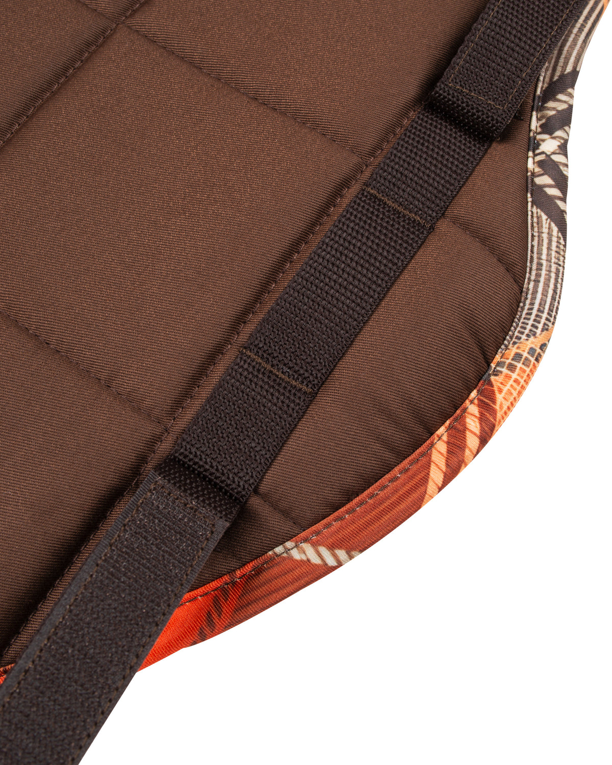 HORZEHOODS® Brown Orange Tartan FlexiTabz Pad GP/Jump
