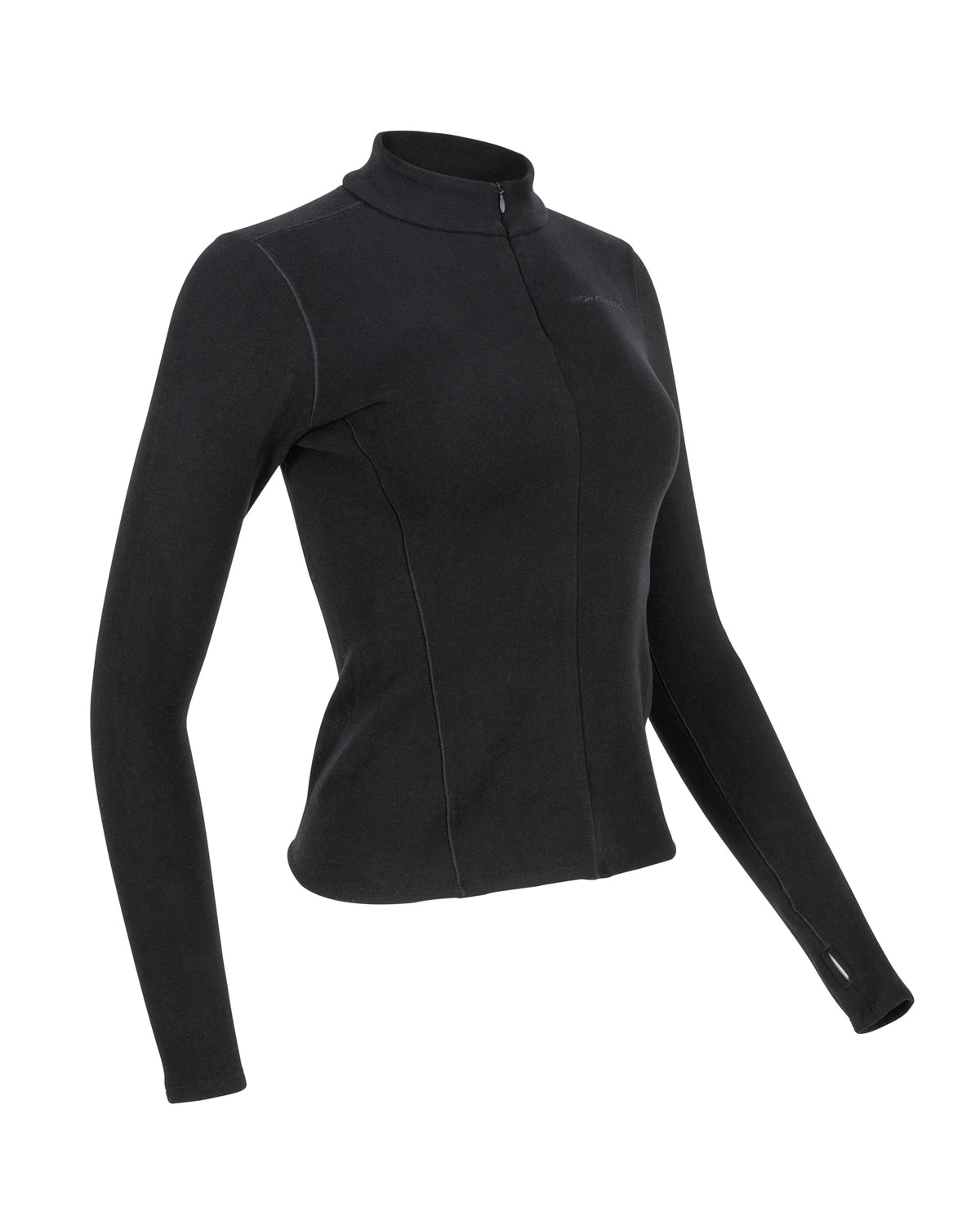 HORZEHOODS® Black Basicz Second-Skin Fleece Top (PO: despatch 18/10)