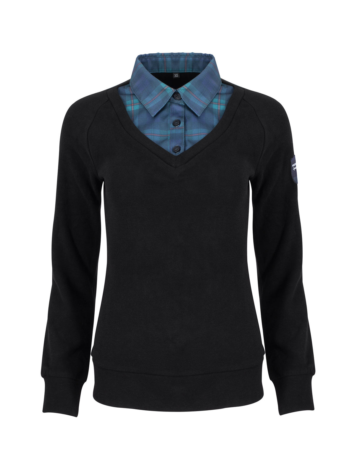 HORZEHOODS® Black Tartan Morag Thermal Fleece 2-1 Shirt/Jumper (PREORDER)