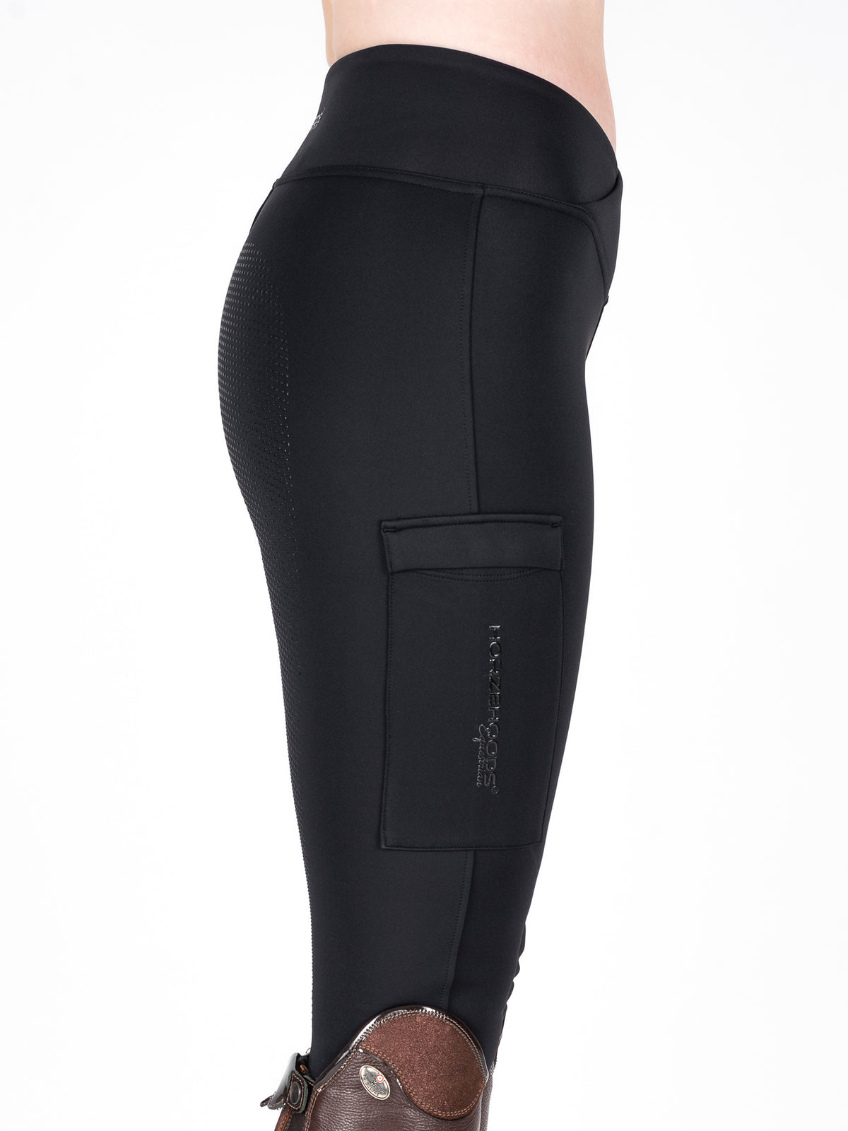 HORZEHOODS® Black V-Twist Compression Leggings