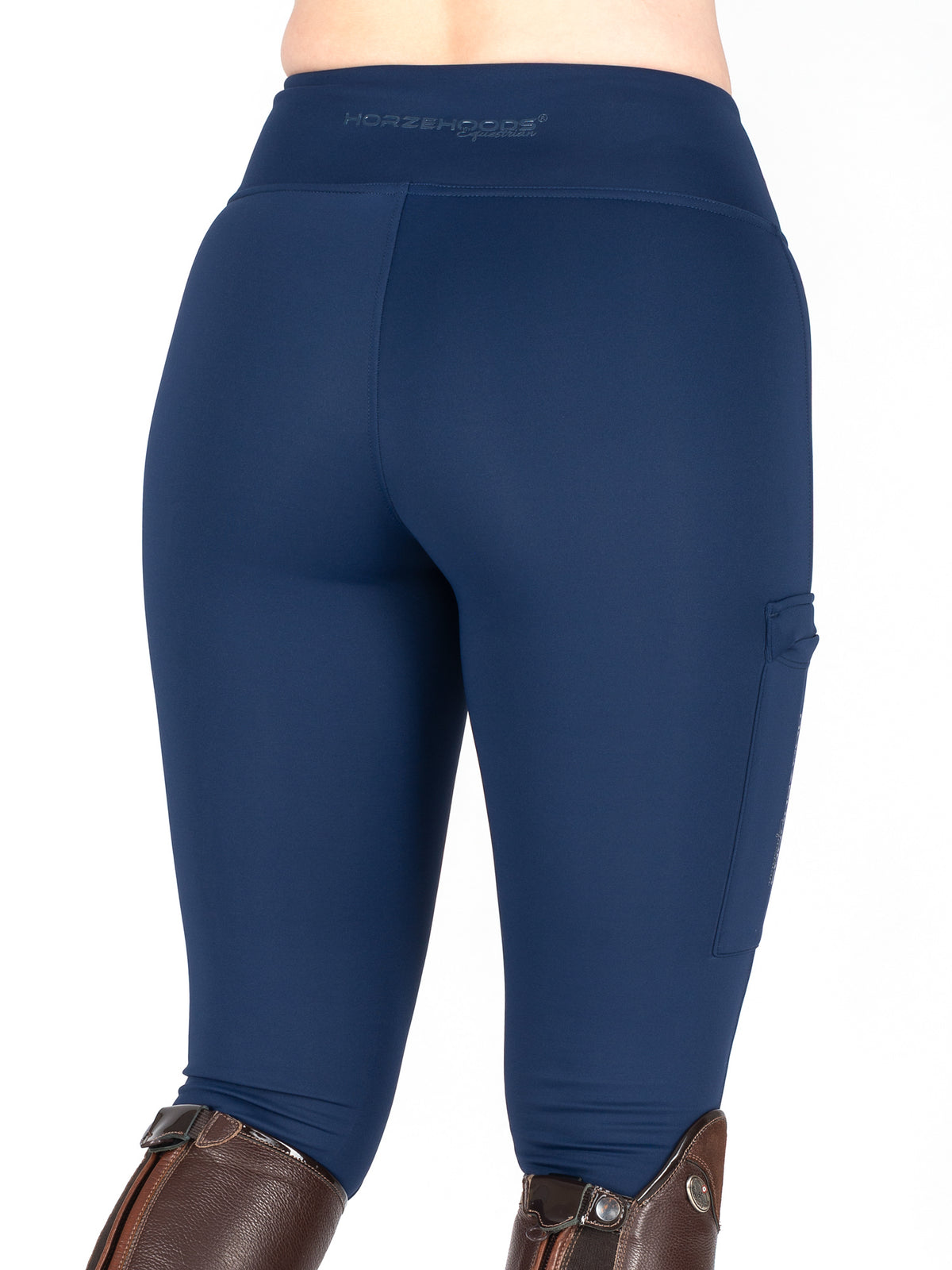 HORZEHOODS® Navy V-Twist Compression Leggings