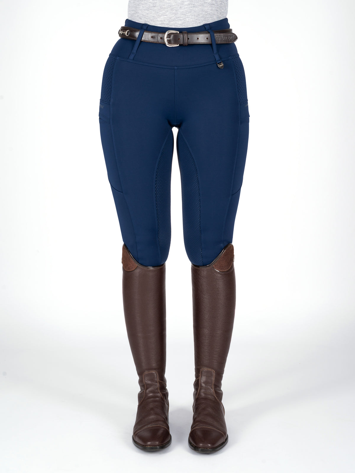 HORZEHOODS® Navy V-Seam Thermo Riding Leggings