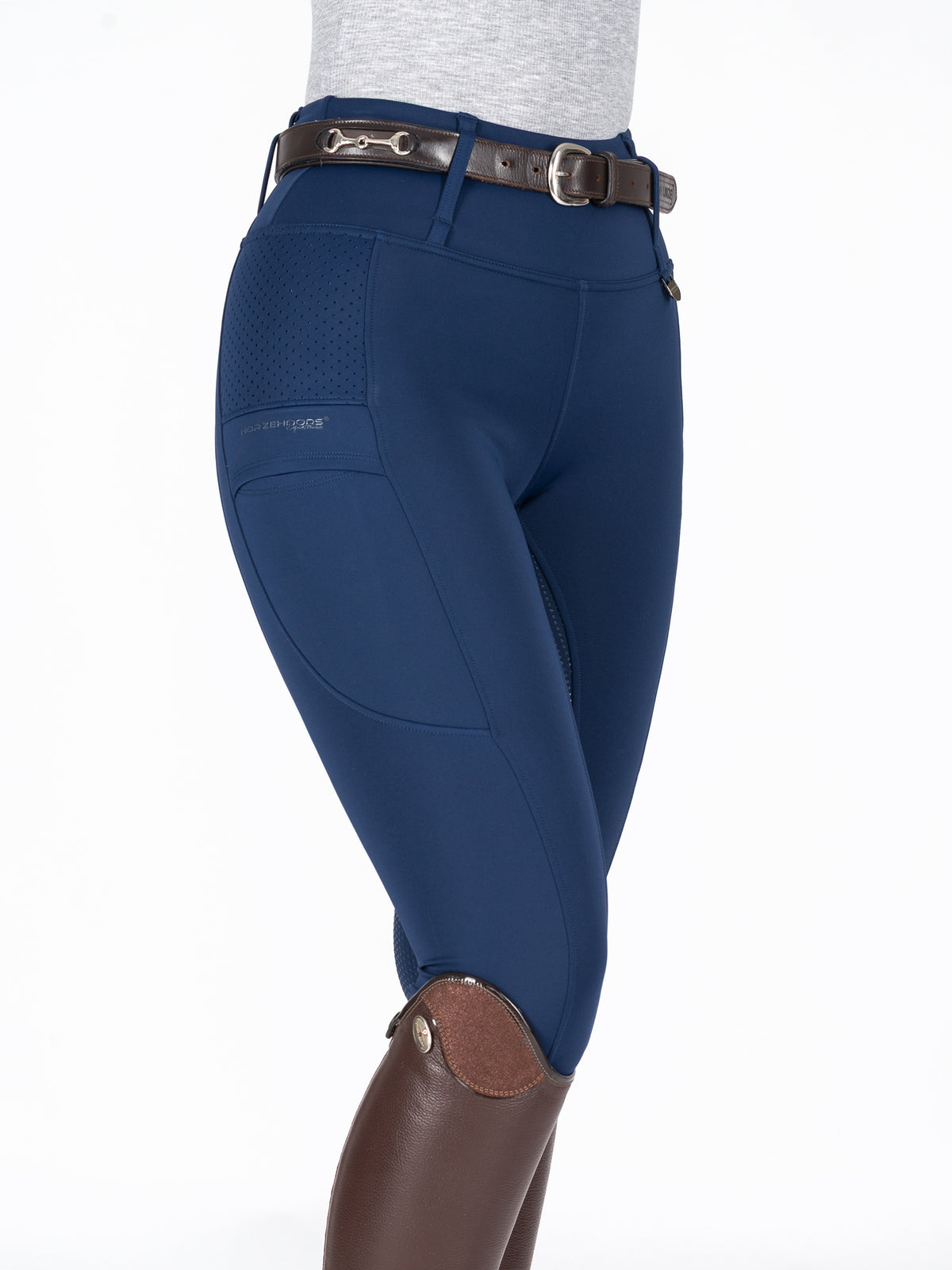 HORZEHOODS® Navy V-Seam Thermo Riding Leggings