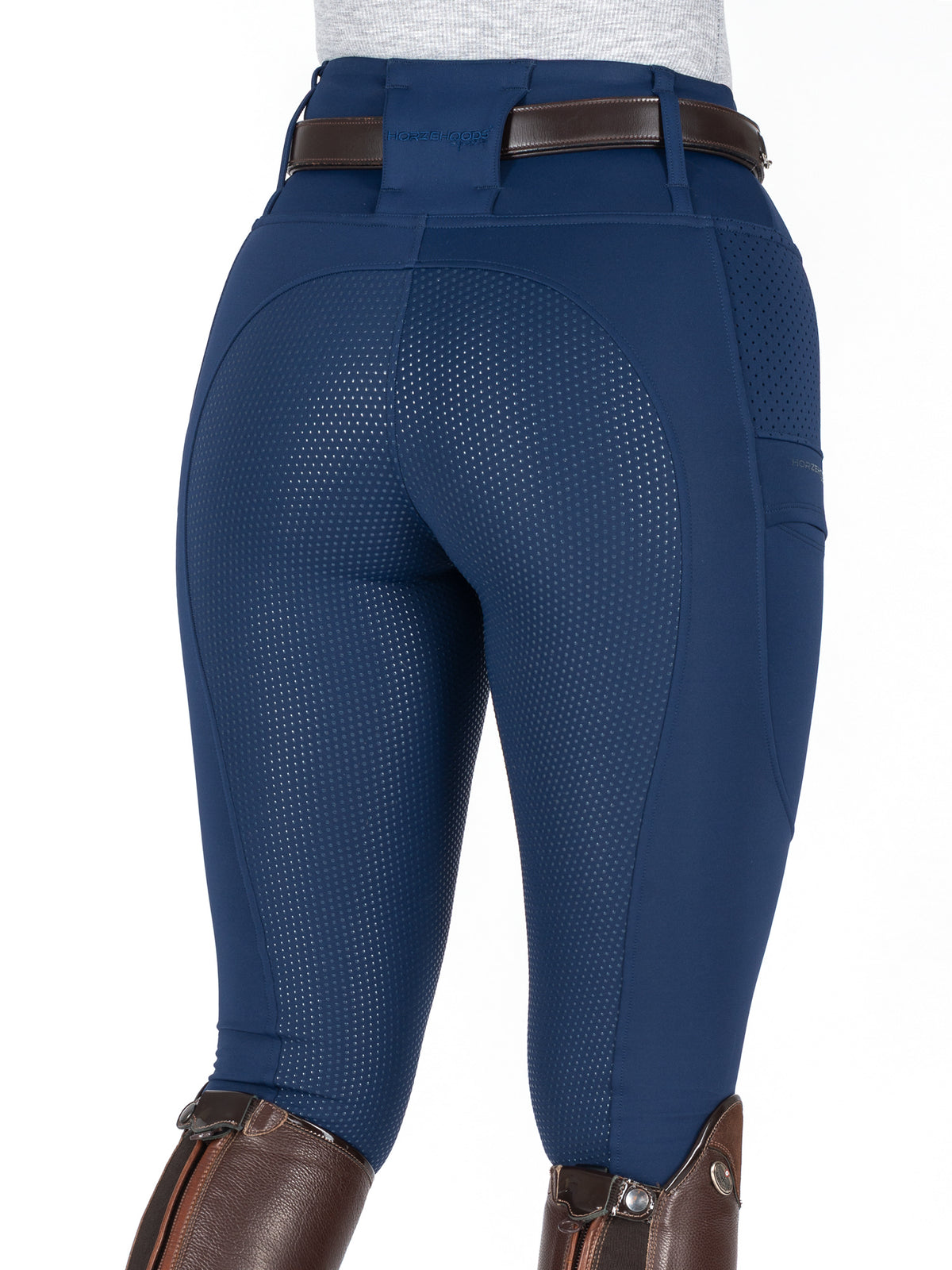 HORZEHOODS® Navy V-Seam Thermo Riding Leggings