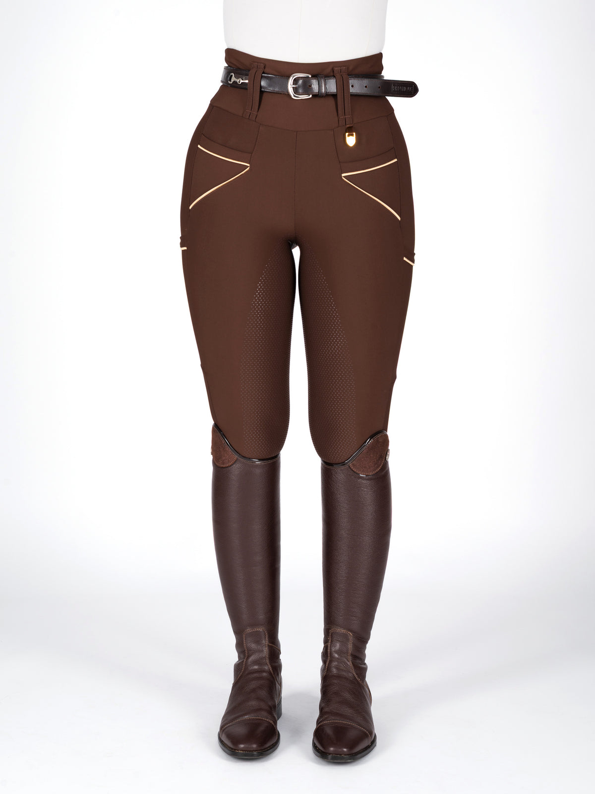 HORZEHOODS® Tabatha Brown Gold Breggings - With Pockets