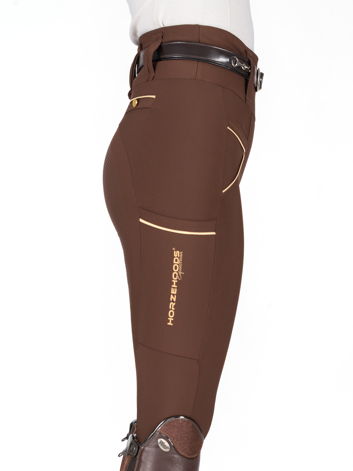 HORZEHOODS® Tabatha Brown Gold Breggings - With Pockets