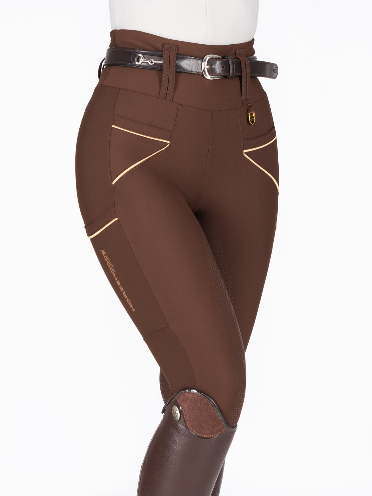 HORZEHOODS® Tabatha Brown Gold Breggings - With Pockets