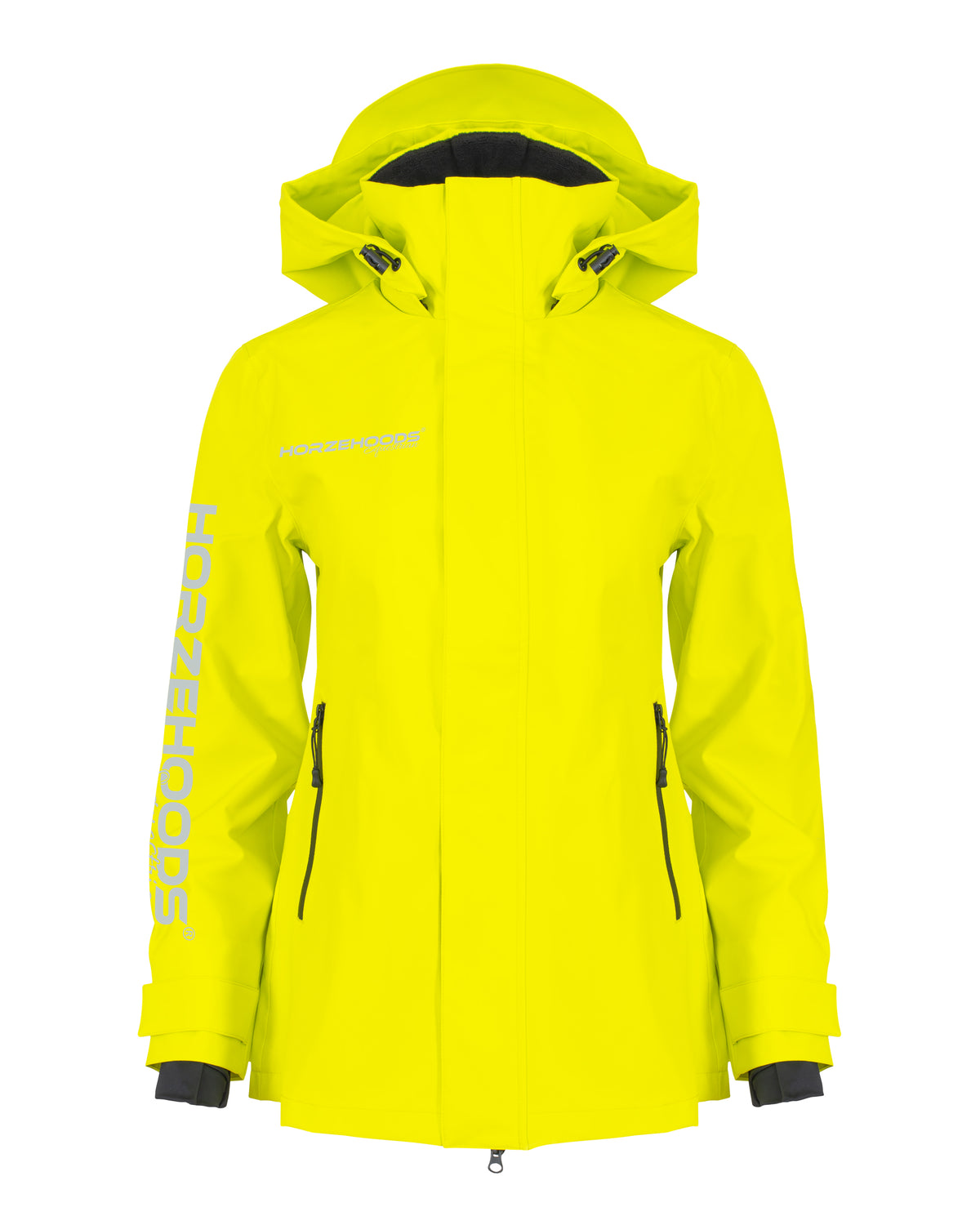 HORZEHOODS® ProPleat®️ HiVis Yellow Reflective Waterproof Coat