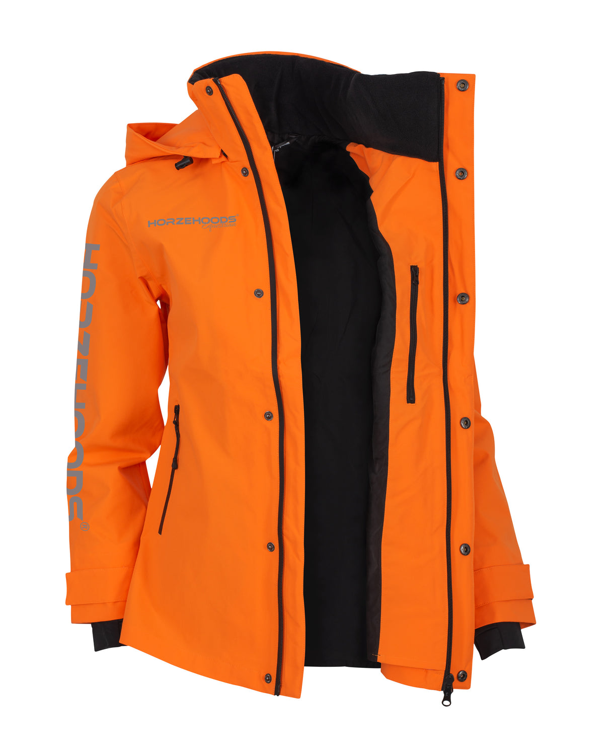 HORZEHOODS® ProPleat® HiVis Orange Reflective Waterproof Coat