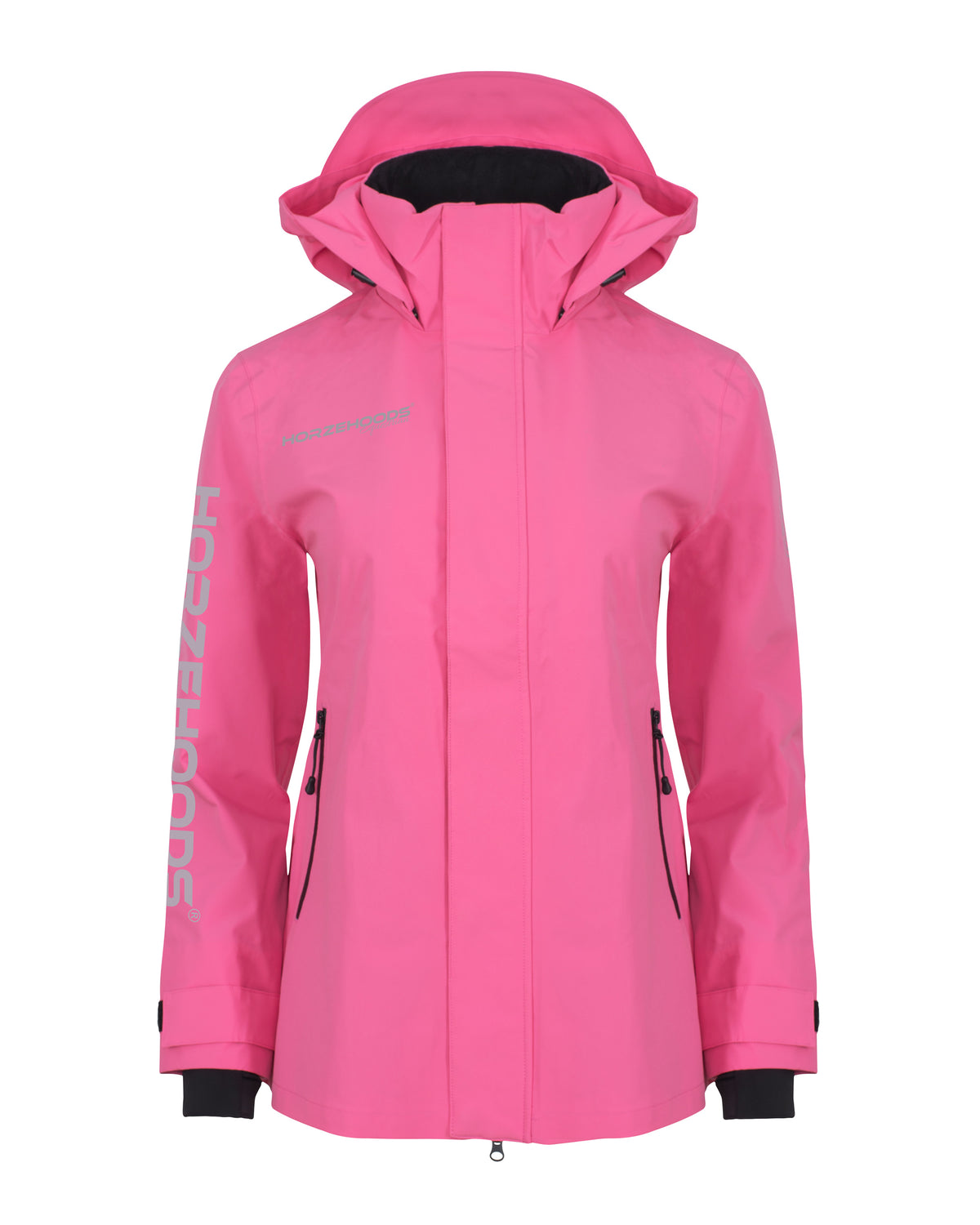 HORZEHOODS® ProPleat® Pink Reflective Waterproof Coat