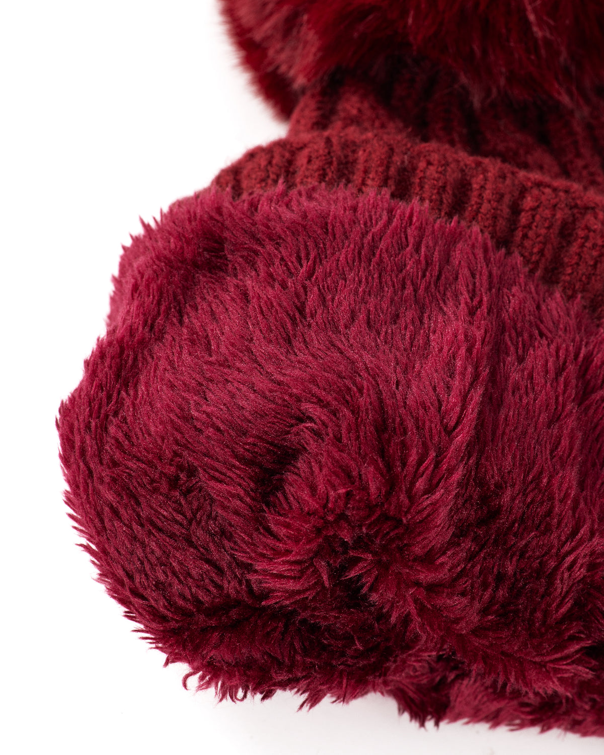 HORZEHOODS® Wine Fleece Lined Hat with Bobble