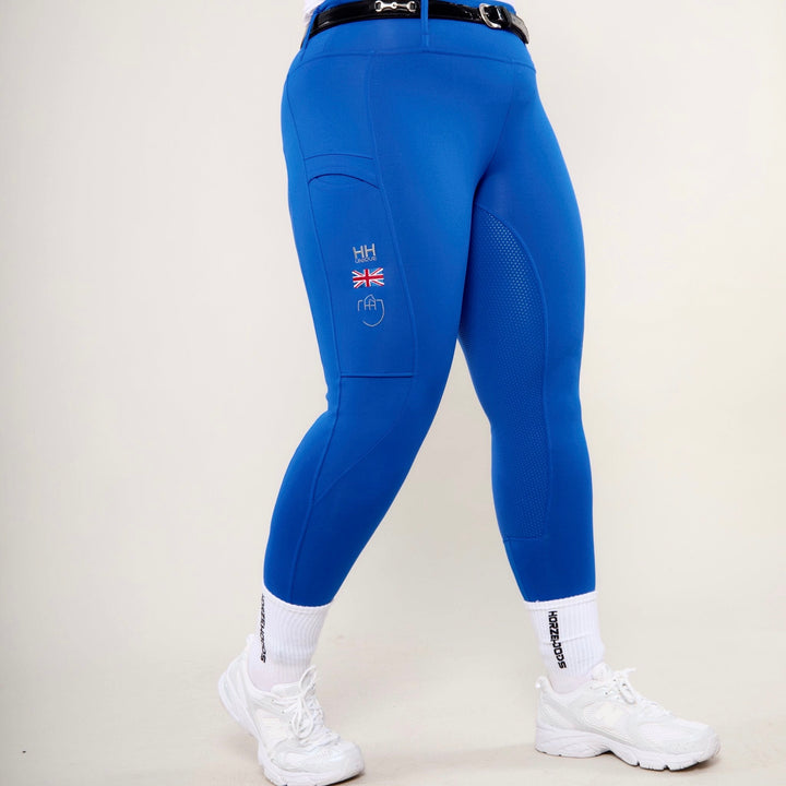 HORZEHOODS® Blue Heavyweight Performance Leggings