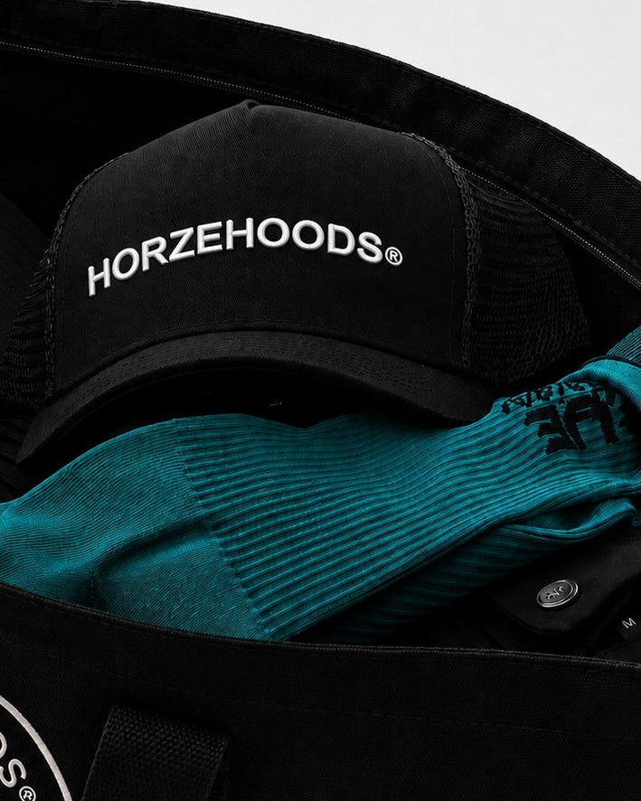 HORZEHOODS® Performance Club Black 'Bits & Boots' Bag - With Zip