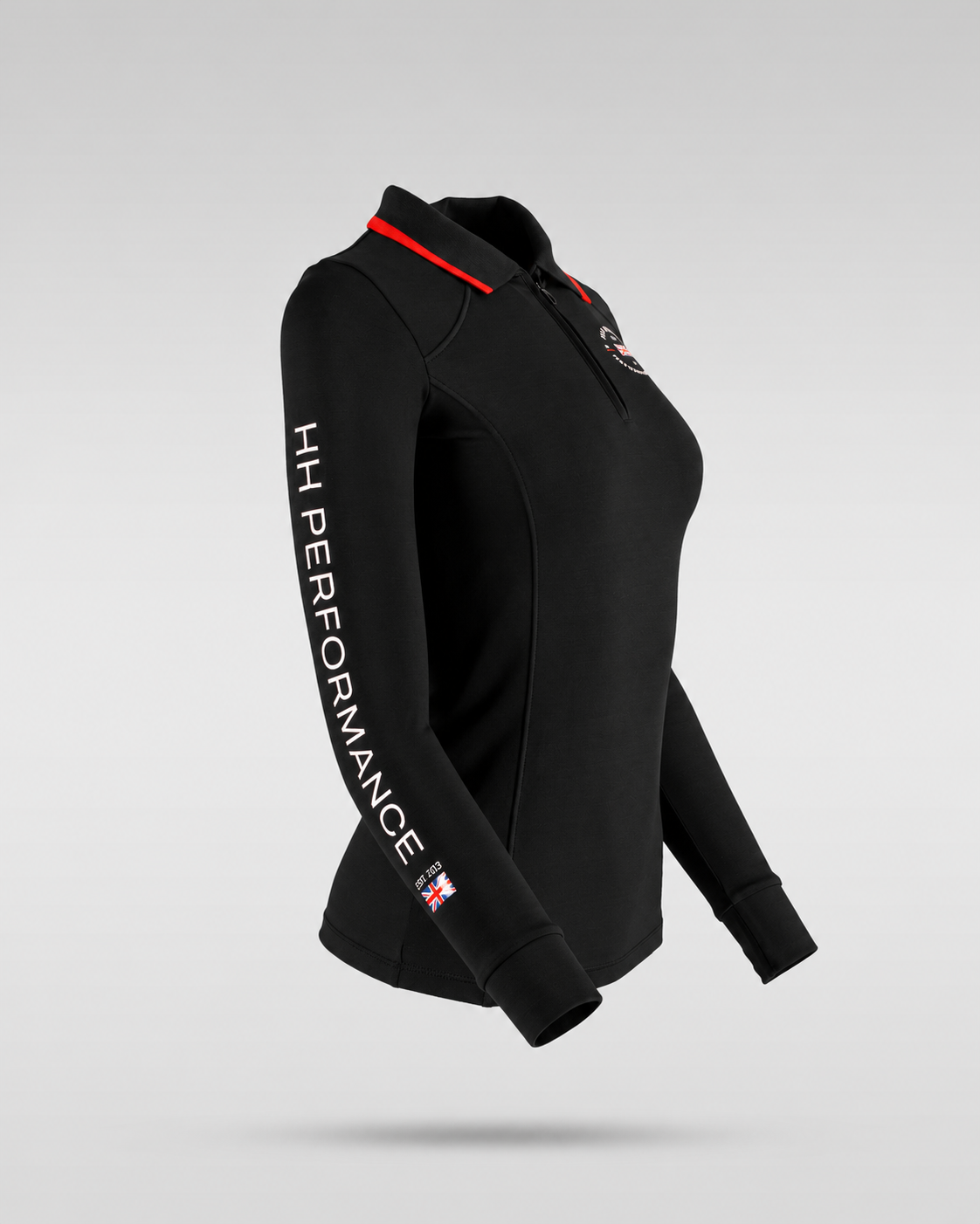 HORZEHOODS® Performance Club Black Long Sleeve Base Layer Top