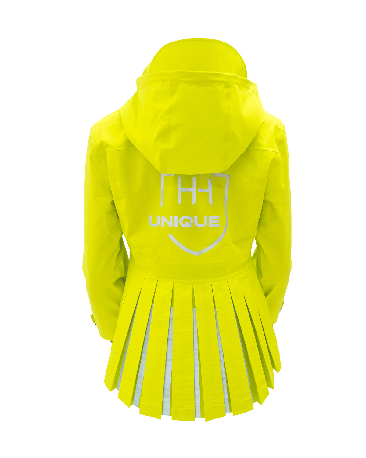 HORZEHOODS® ProPleat HiVis Yellow Reflective Waterproof Coat