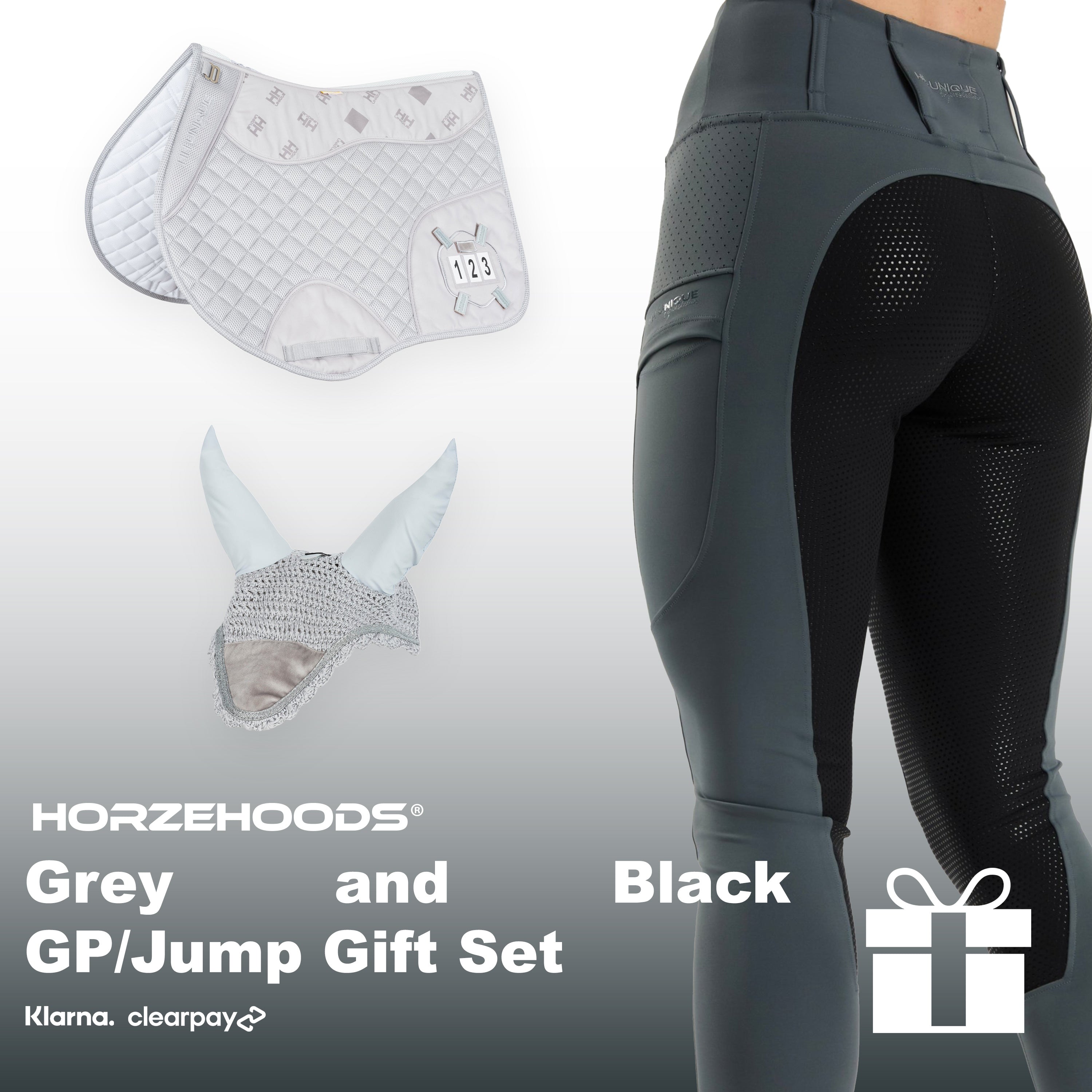 HORZEHOODS® Grey and Black GP/Jump Gift Set (Bundle & Save)