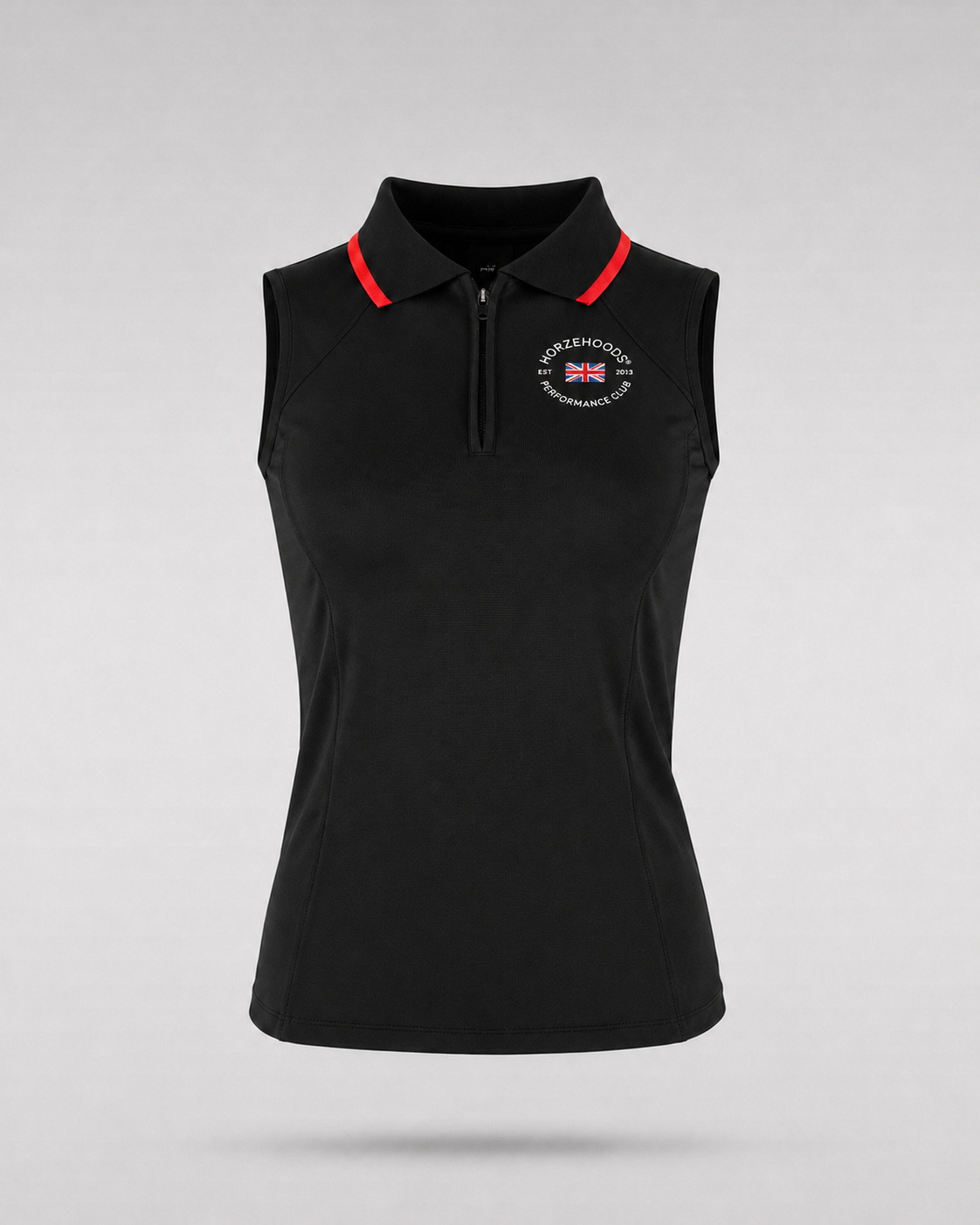 HORZEHOODS® Performance Club Black Sleeveless Base Layer Top