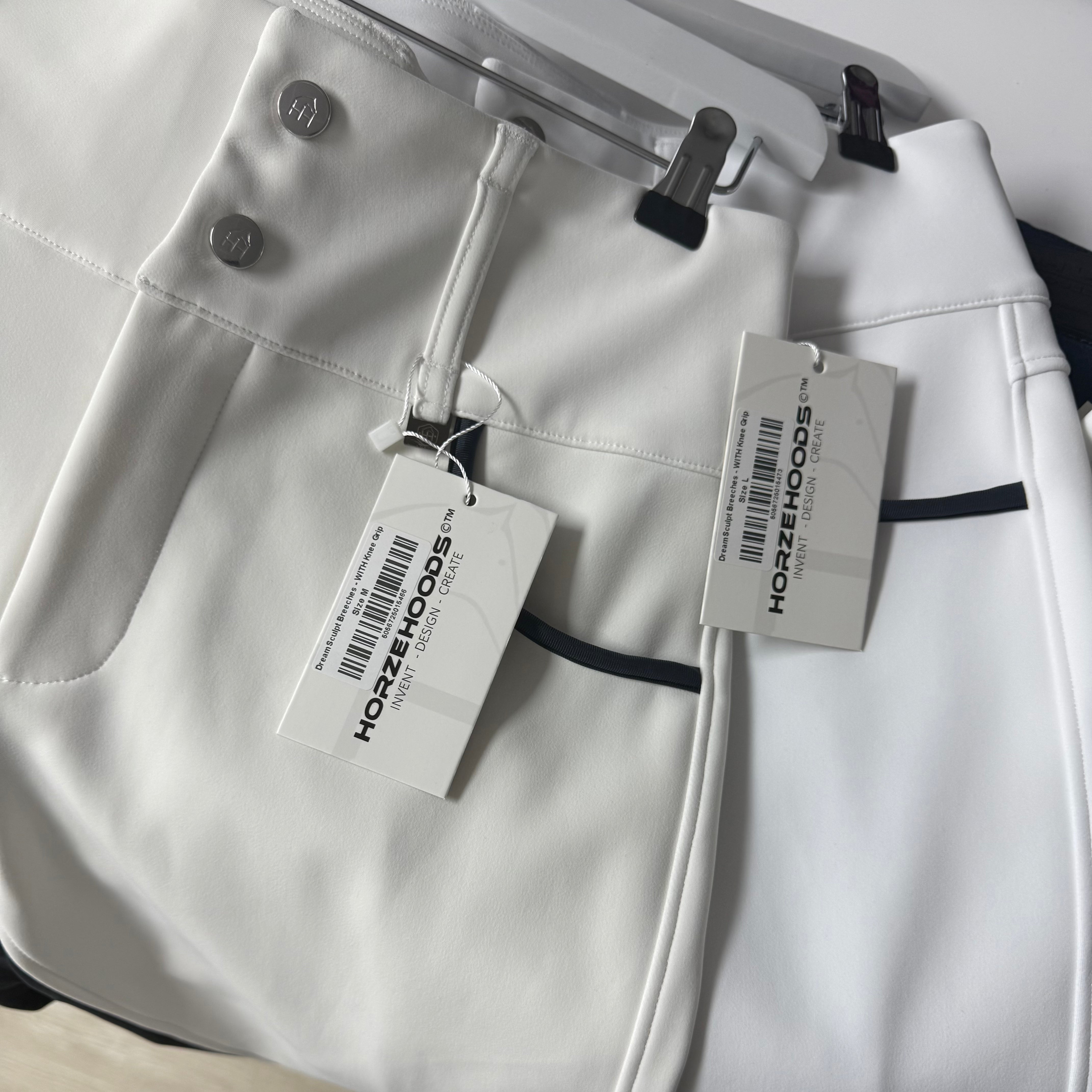 DEFECT Not passed QC White & Navy Seat Breeches