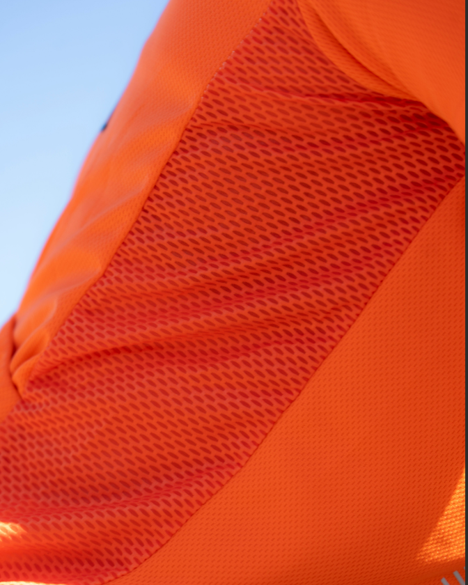HORZEHOODS® Orange Hi Vis Reflective Mesh Equestrian Top