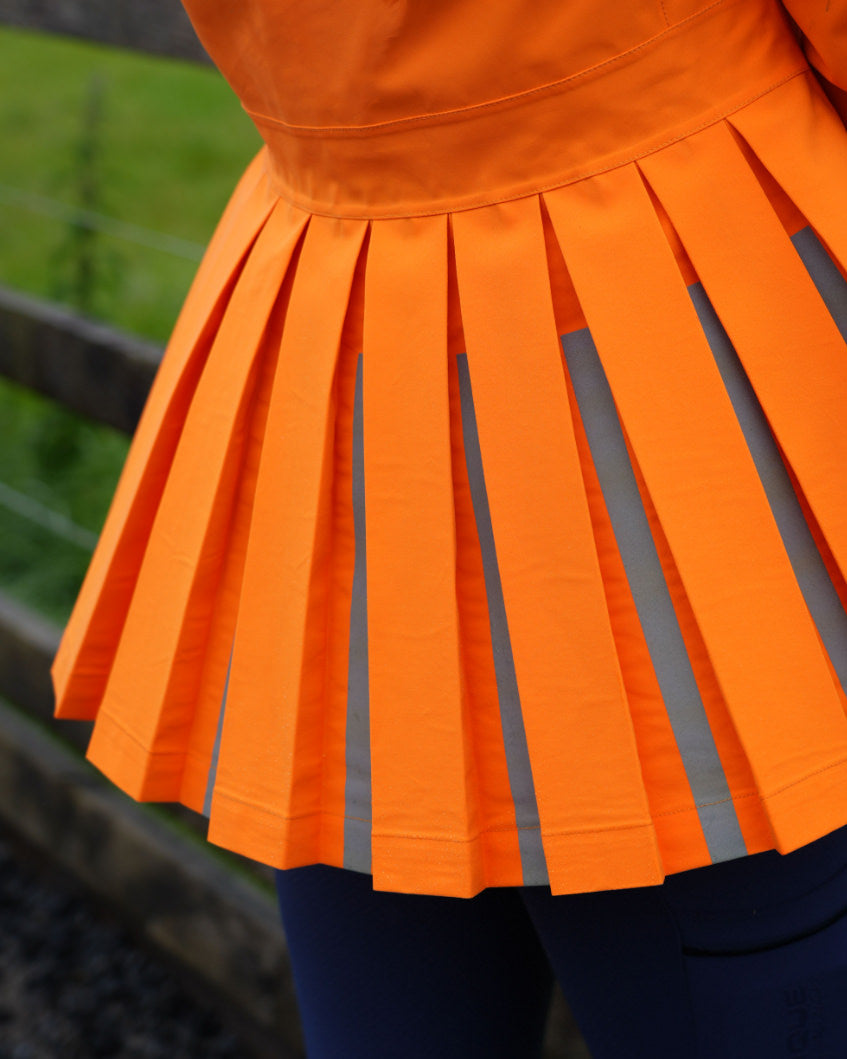 HORZEHOODS® ProPleat®️ HiVis Orange Reflective Waterproof Coat (in stock NEARLY SOLD OUT)