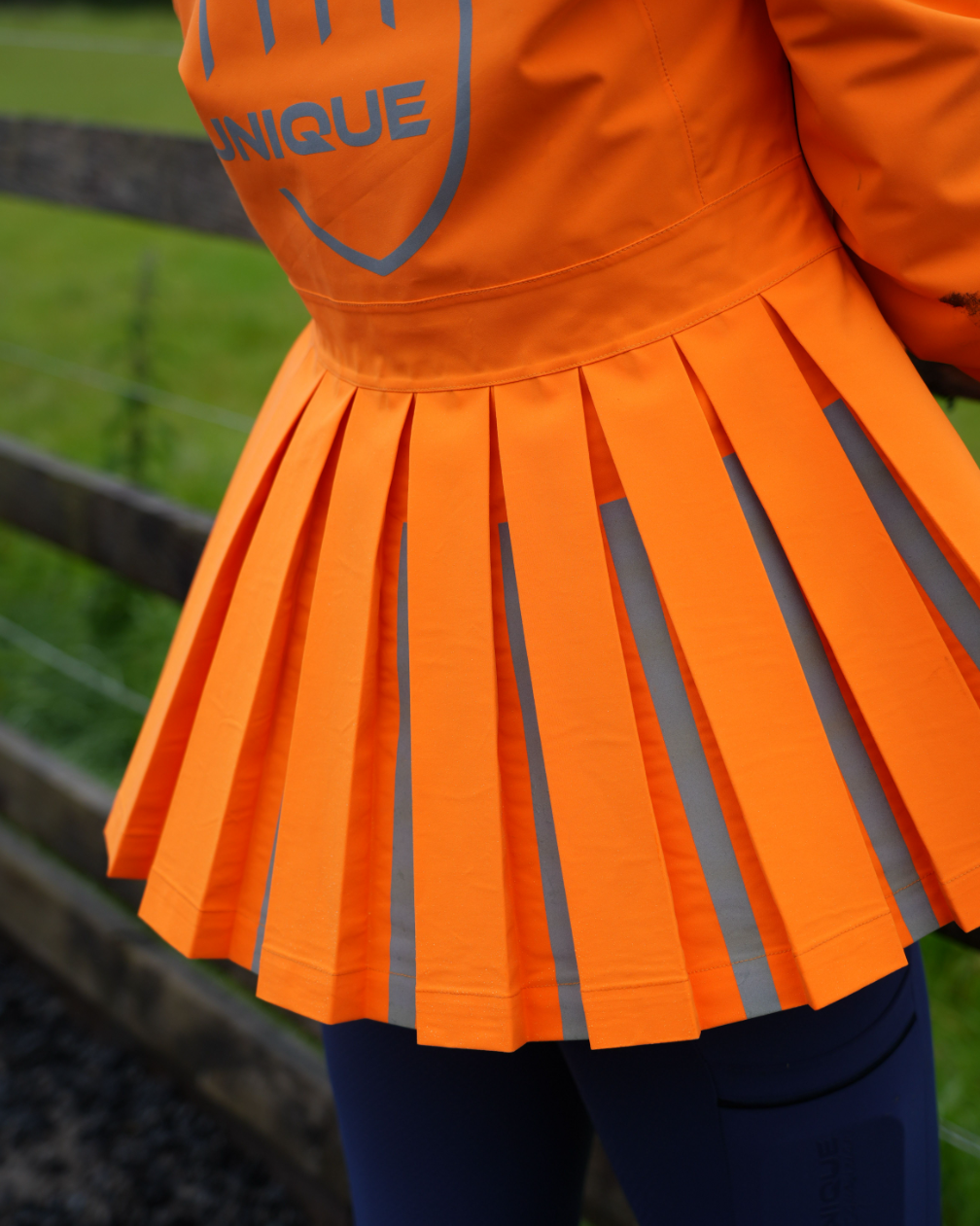 HORZEHOODS® ProPleat®️ HiVis Orange Reflective Waterproof Coat (in stock)