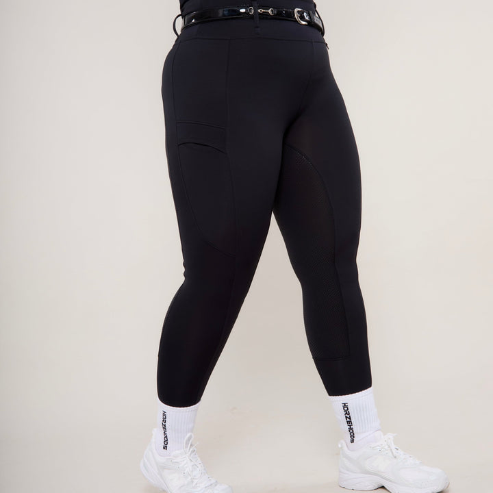 All Black Luxe ContraFlex Leggings - Horzehoods5060521428399