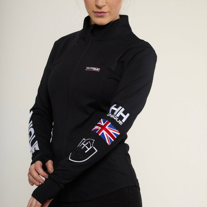 Black 4Seasons Performance Training Jacket - Horzehoods5056725004484