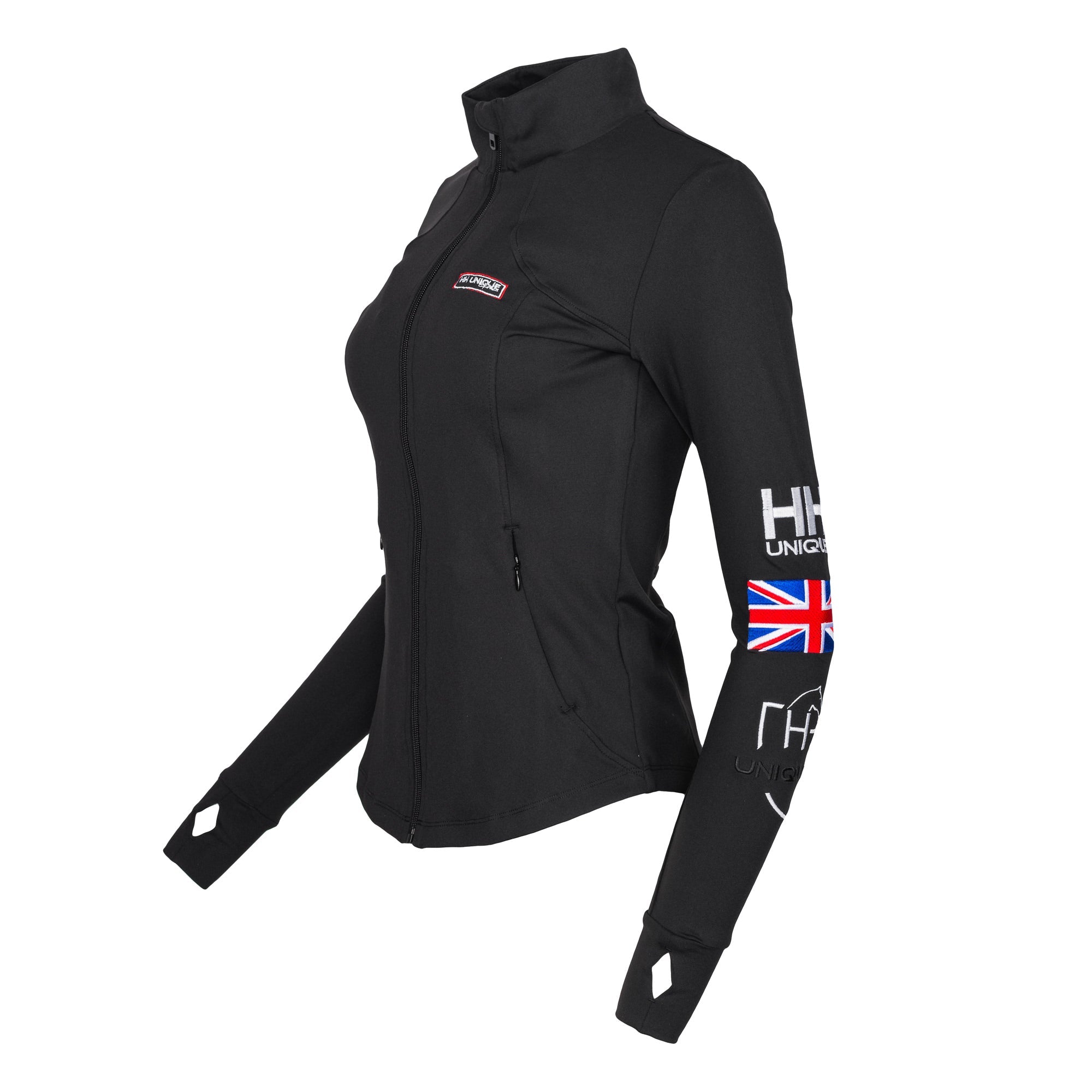 Black 4Seasons Performance Training Jacket - Horzehoods5056725004484