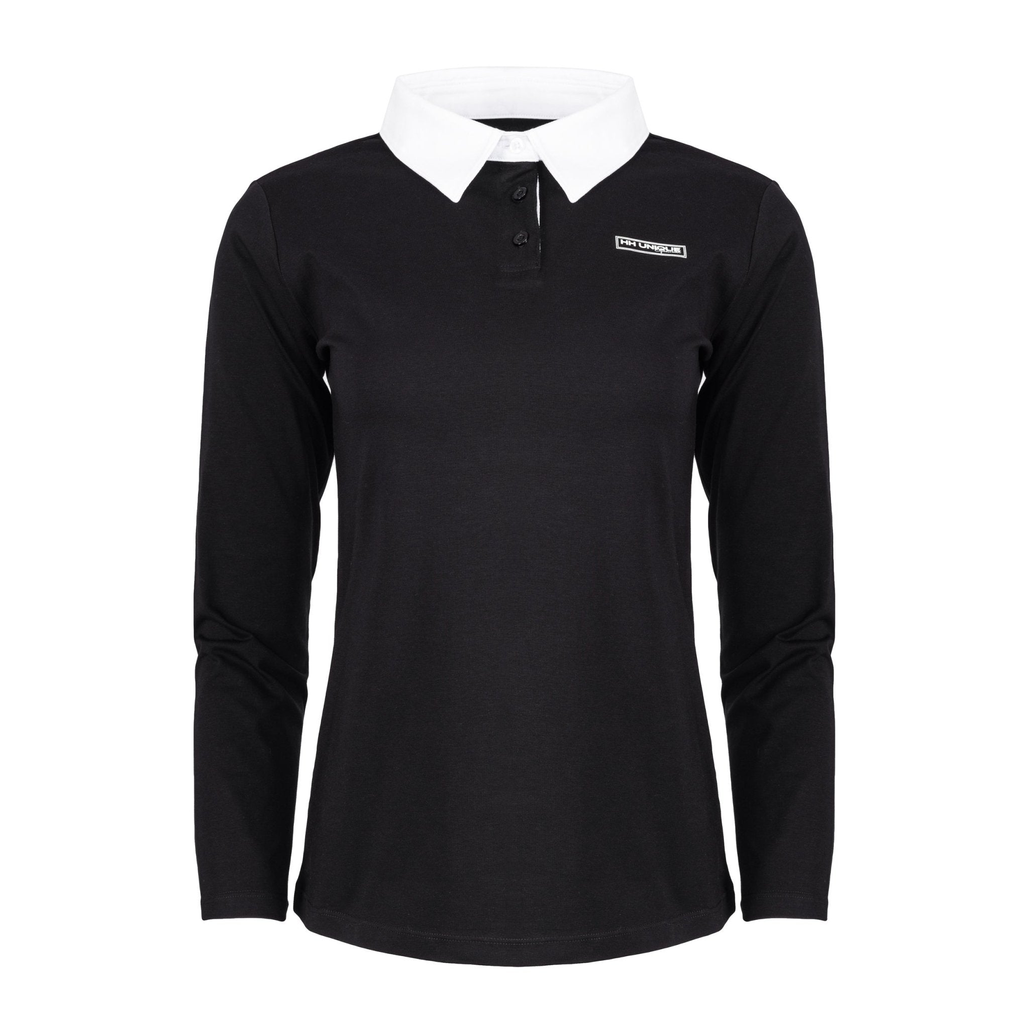 Black 4Seasons Rugby Shirt - Horzehoods5056725004729