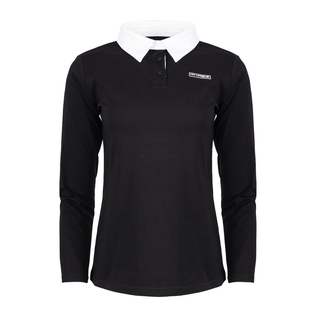 Black 4Seasons Rugby Shirt - Horzehoods5056725004729