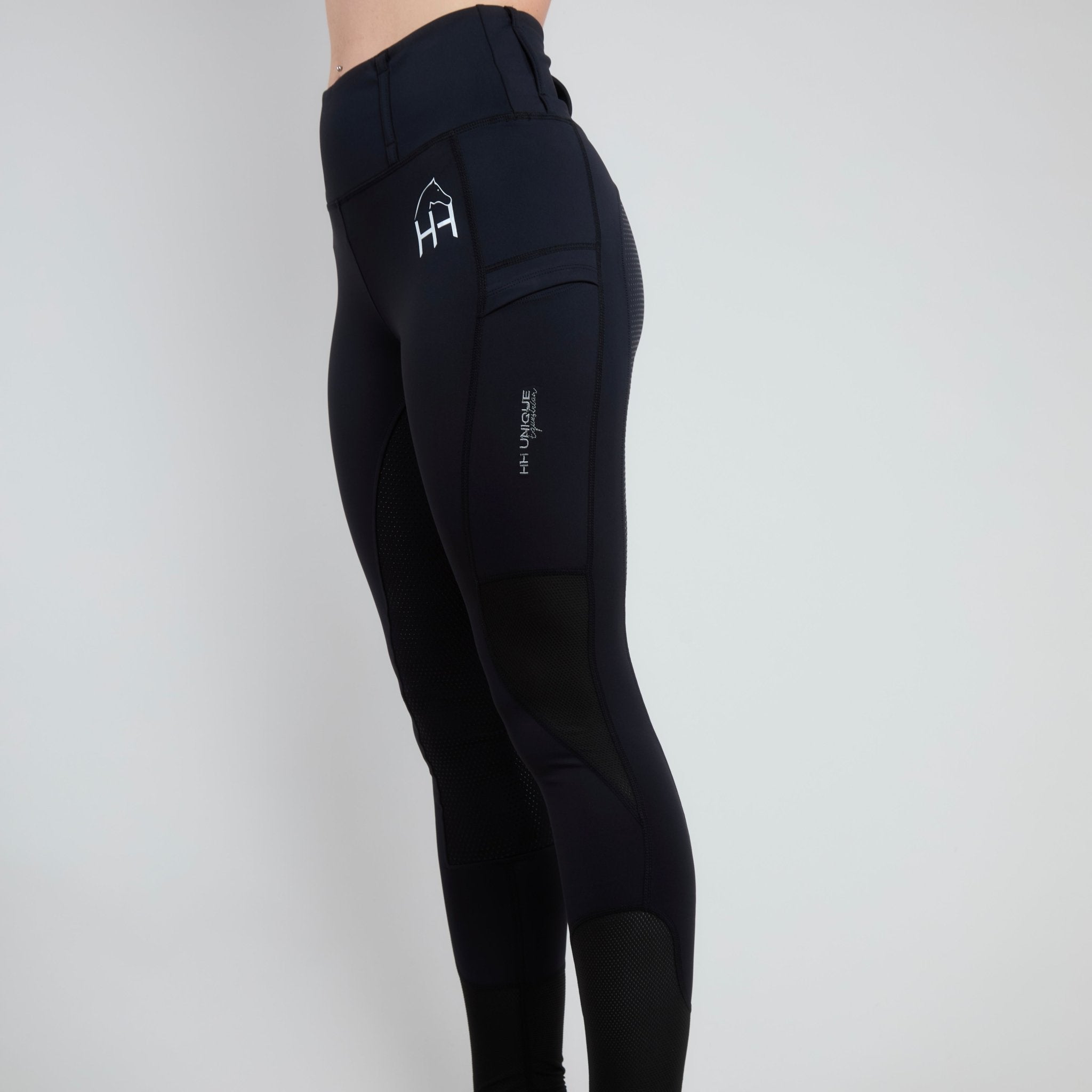 Black Air2 Performance Leggings - Horzehoods5056725004163