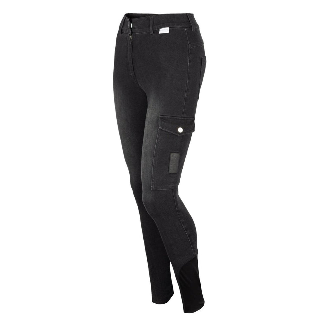 Black Denim Jeggings - Horzehoods5060521421437