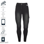 Black Denim Jeggings - Horzehoods5060521421437