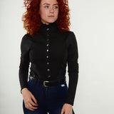 Black Long Sleeve Tudor Shirt - Horzehoods5060521421598